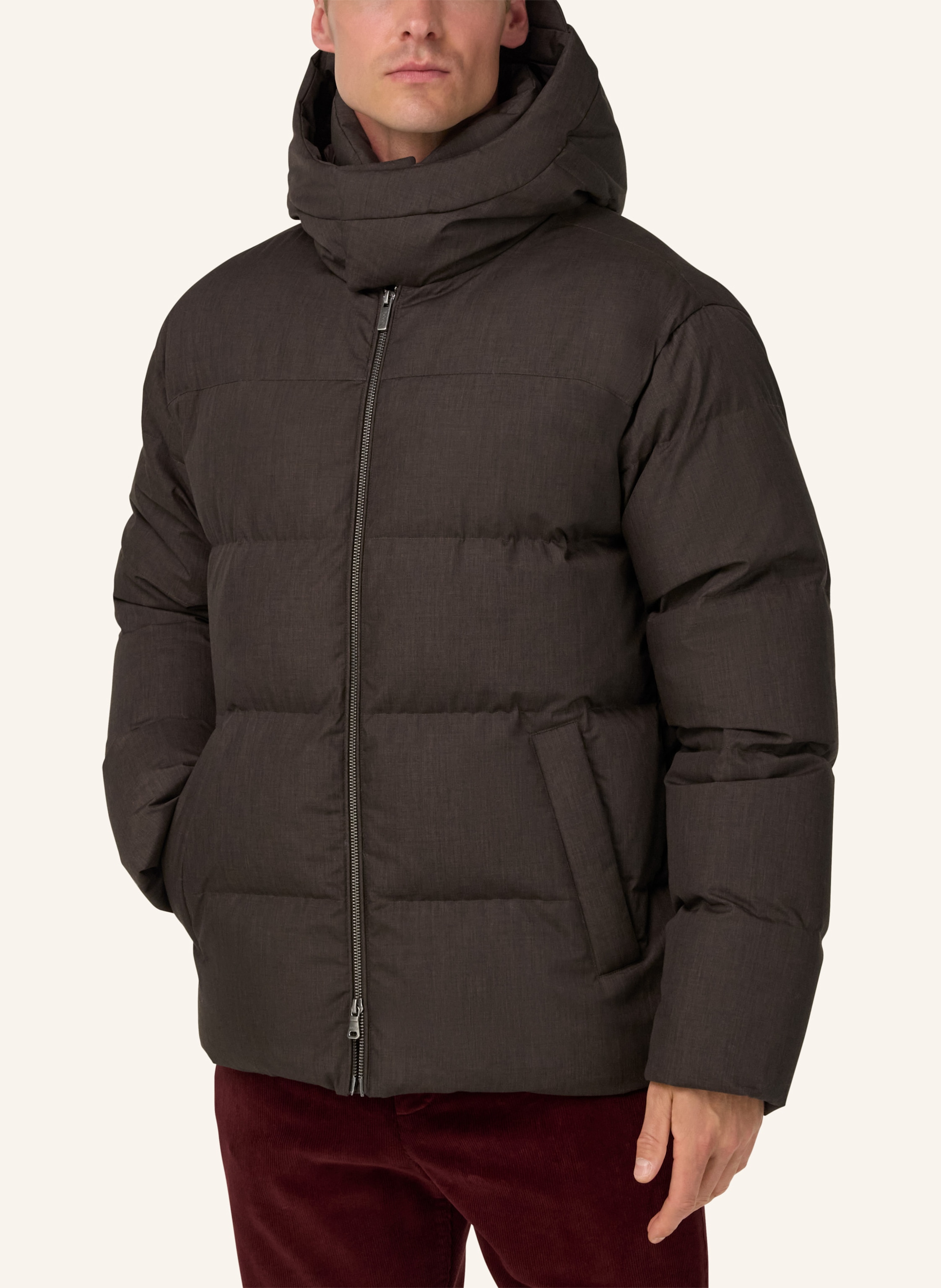 Thumbnail - Boggi Milano Daunenjacke braun