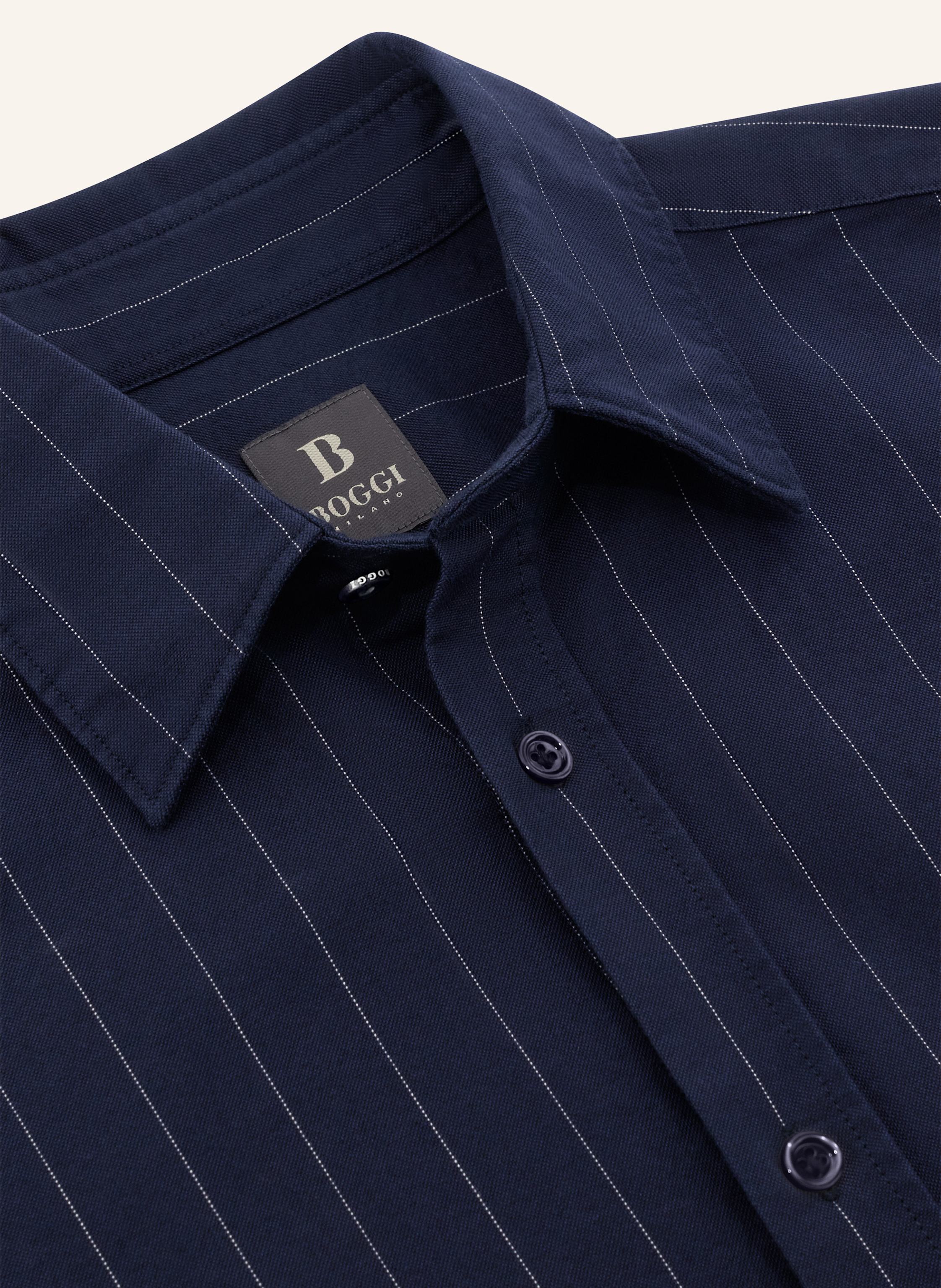 Thumbnail - Boggi Milano Hemd Regular Fit blau