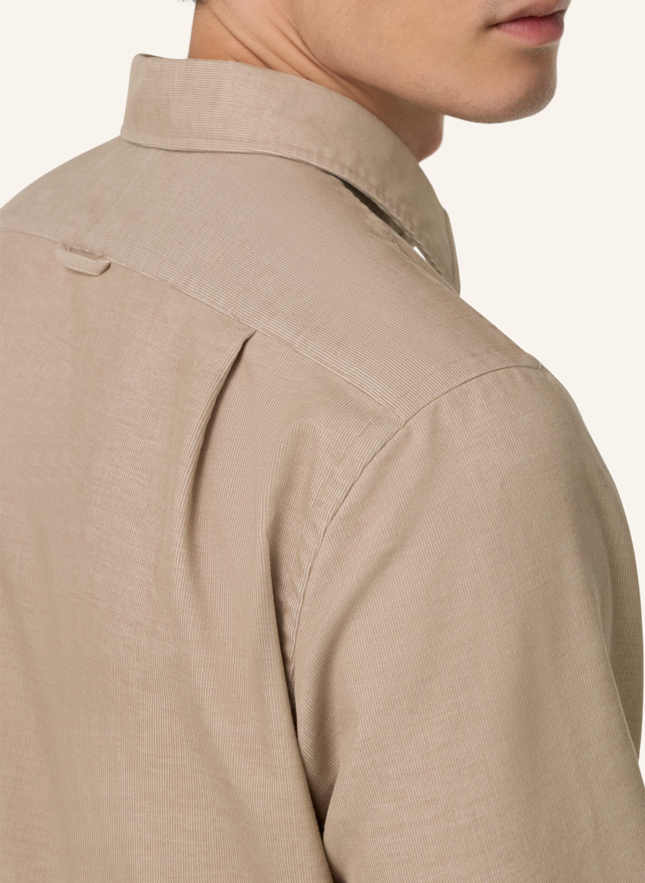 Thumbnail - Boggi Milano Cordhemd Regular Fit beige