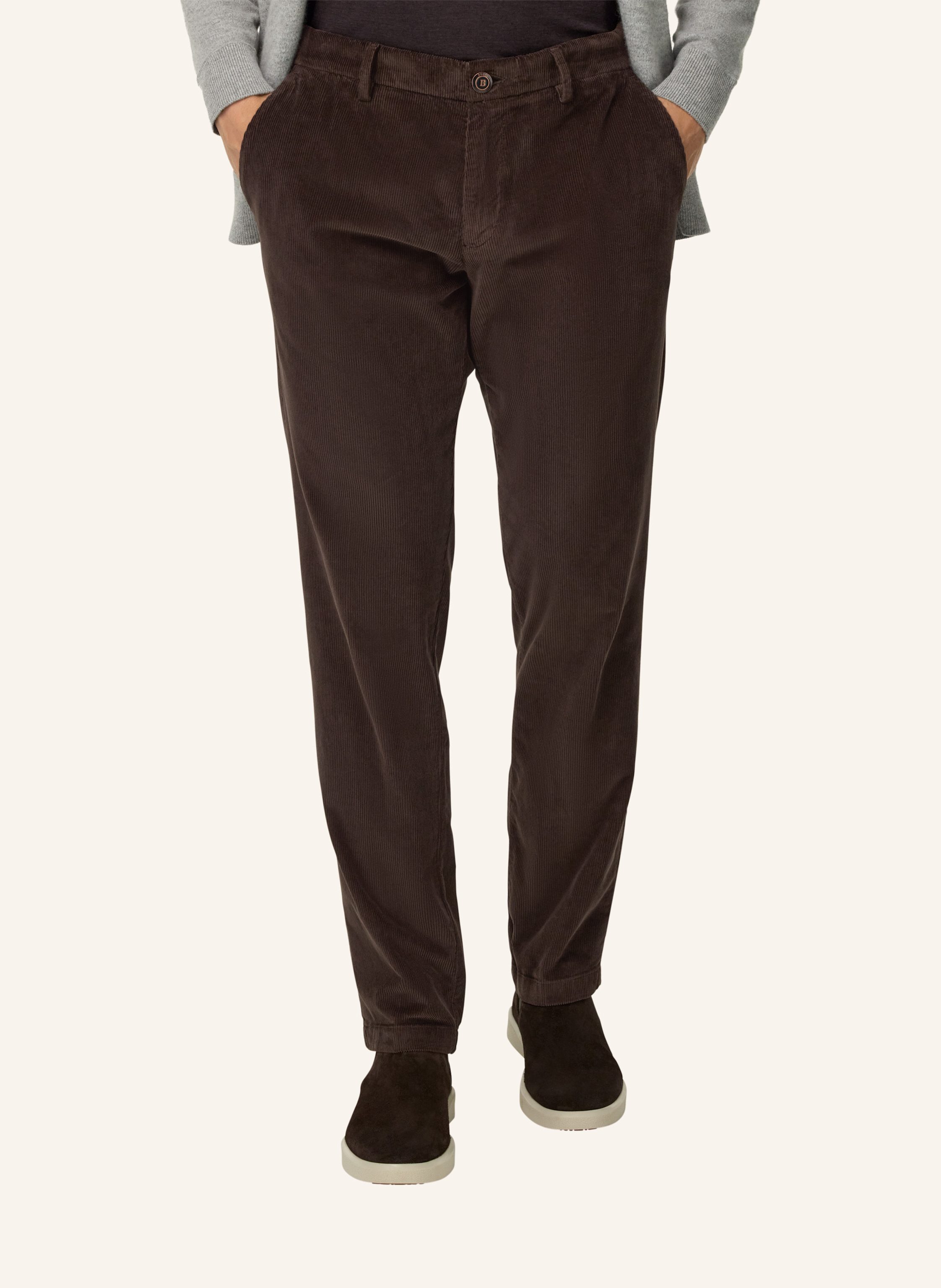 Thumbnail - Boggi Milano Cordhose braun