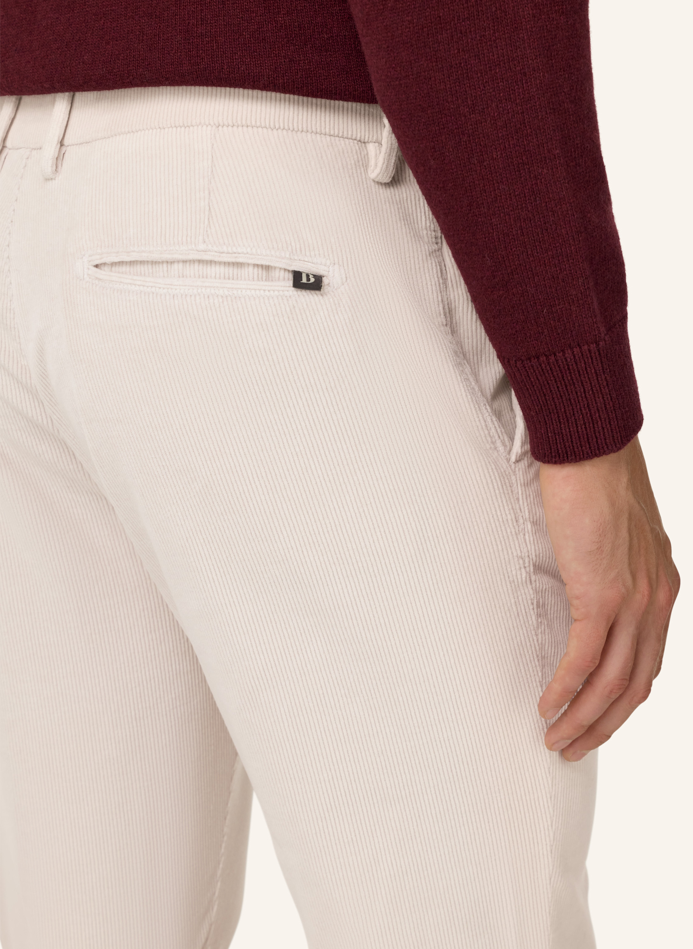 Thumbnail - Boggi Milano Cordhose grau