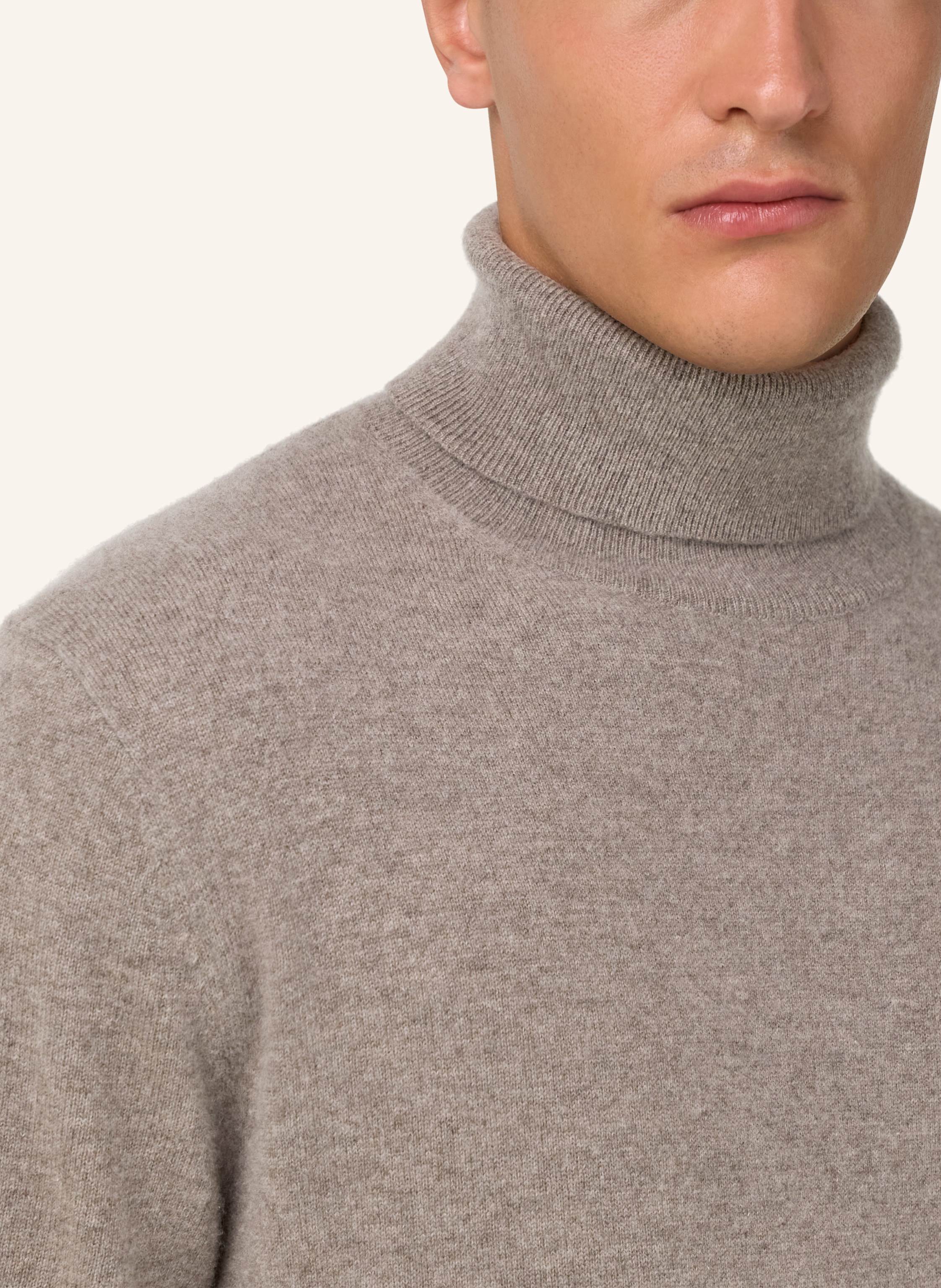 Thumbnail - Boggi Milano Rollkragenpullover Aus Cashmere grau