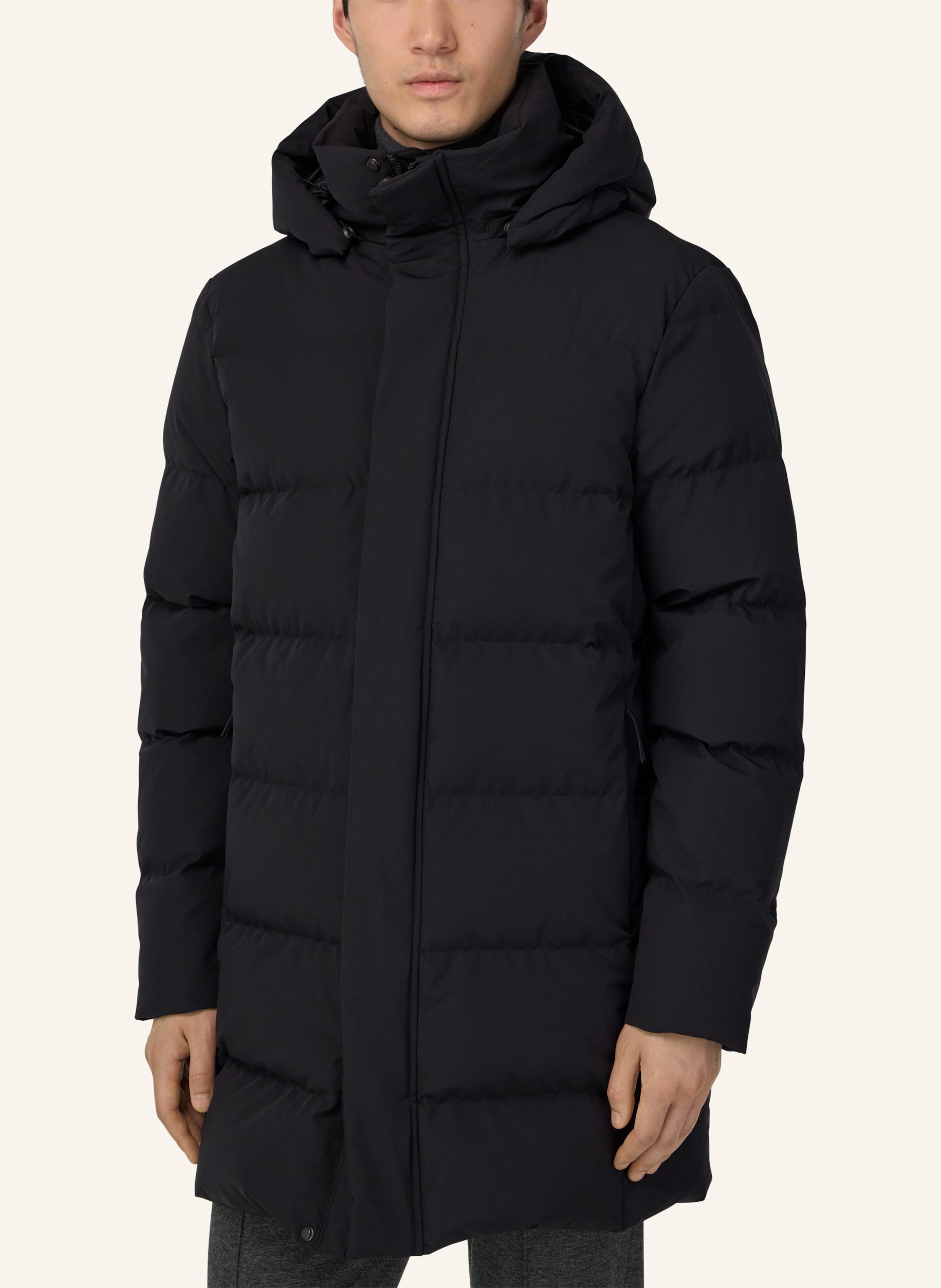 Thumbnail - Boggi Milano Daunenmantel schwarz