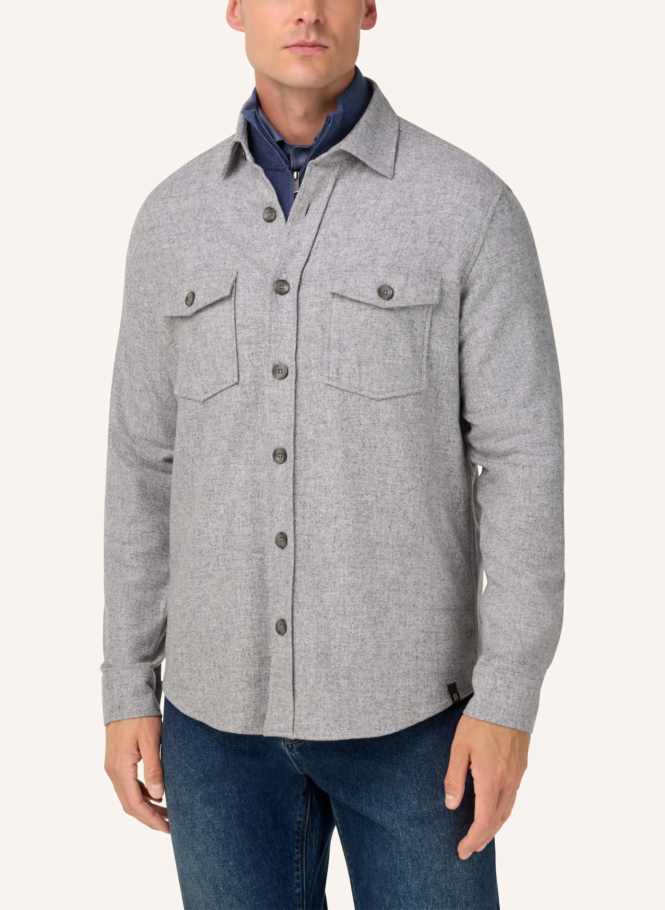 Thumbnail - Boggi Milano Overshirt grau