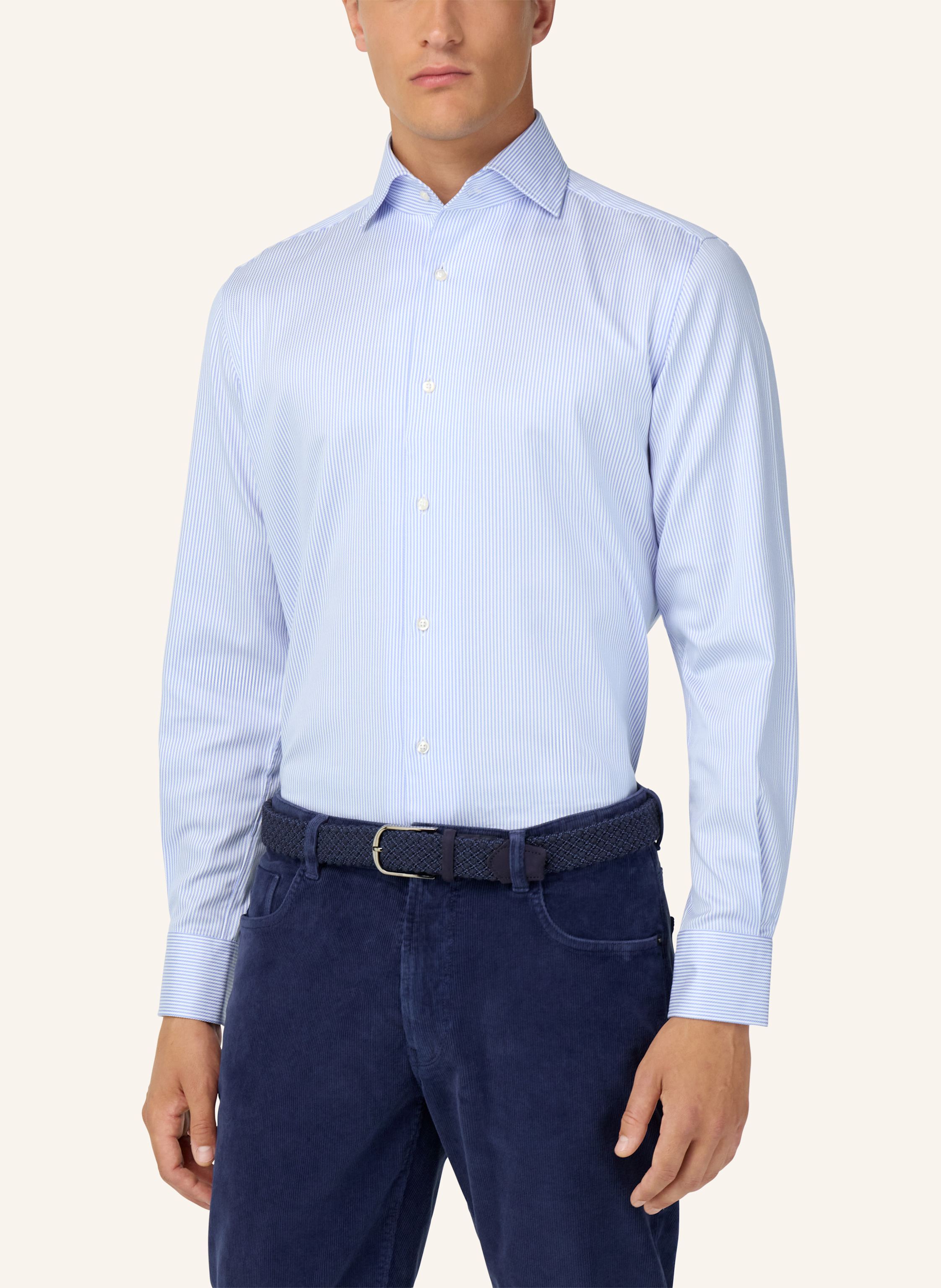 Thumbnail - Boggi Milano Hemd Regular Fit blau