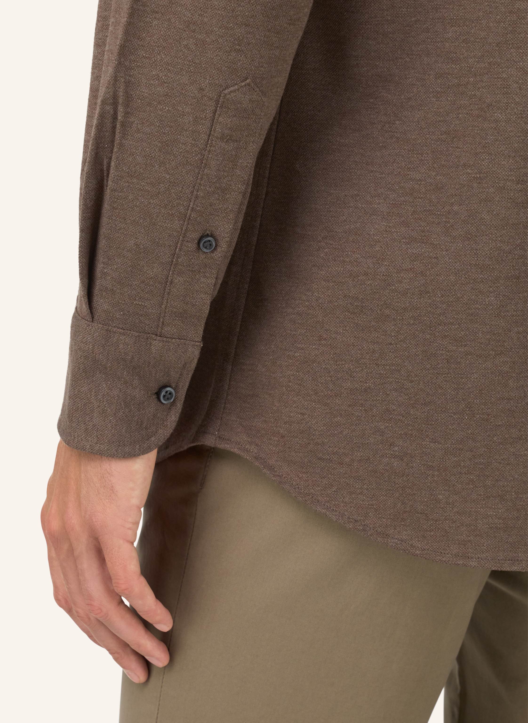 Thumbnail - Boggi Milano Jerseyhemd Regular Fit braun