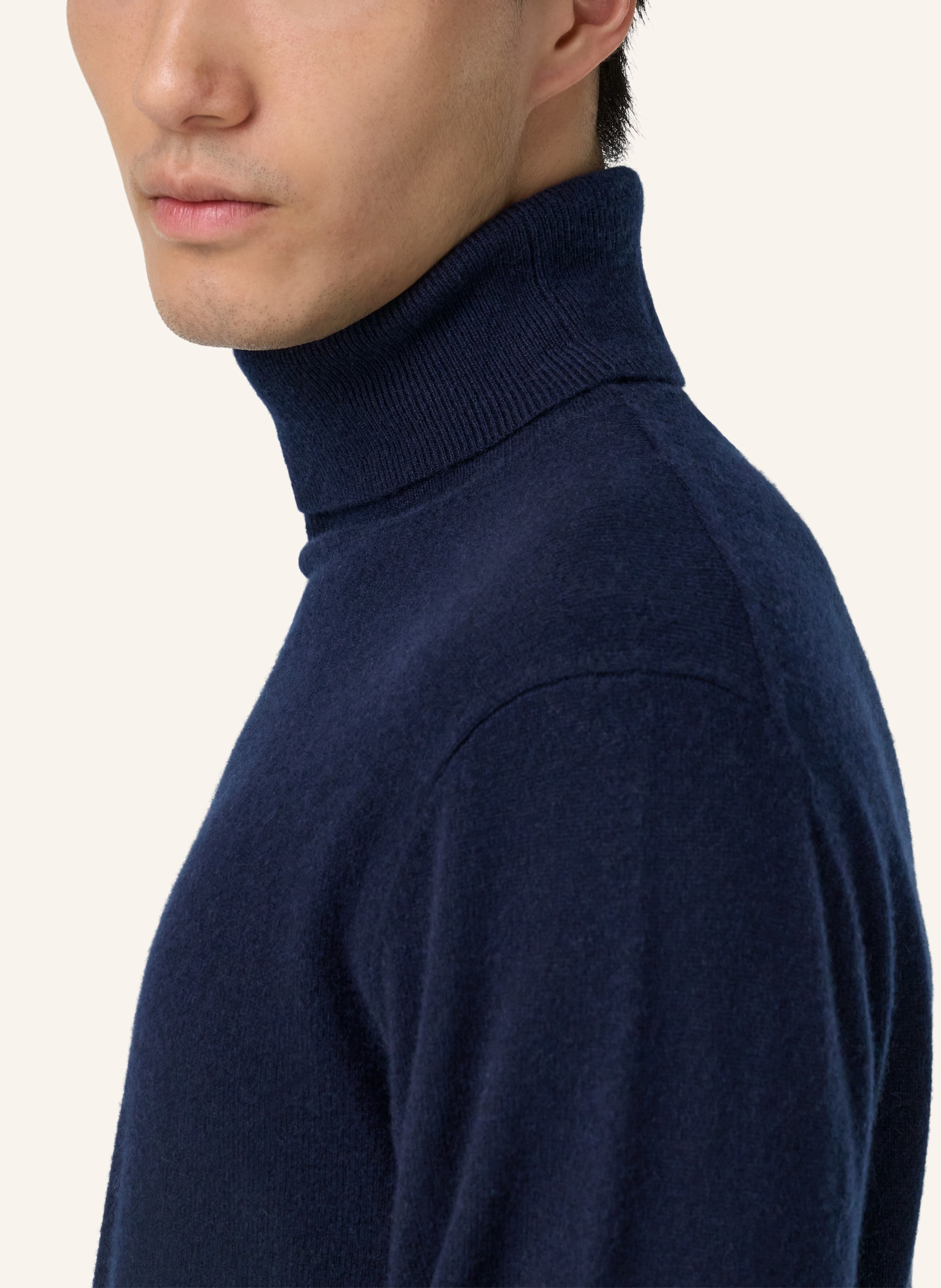 Thumbnail - Boggi Milano Rollkragenpullover Aus Cashmere blau