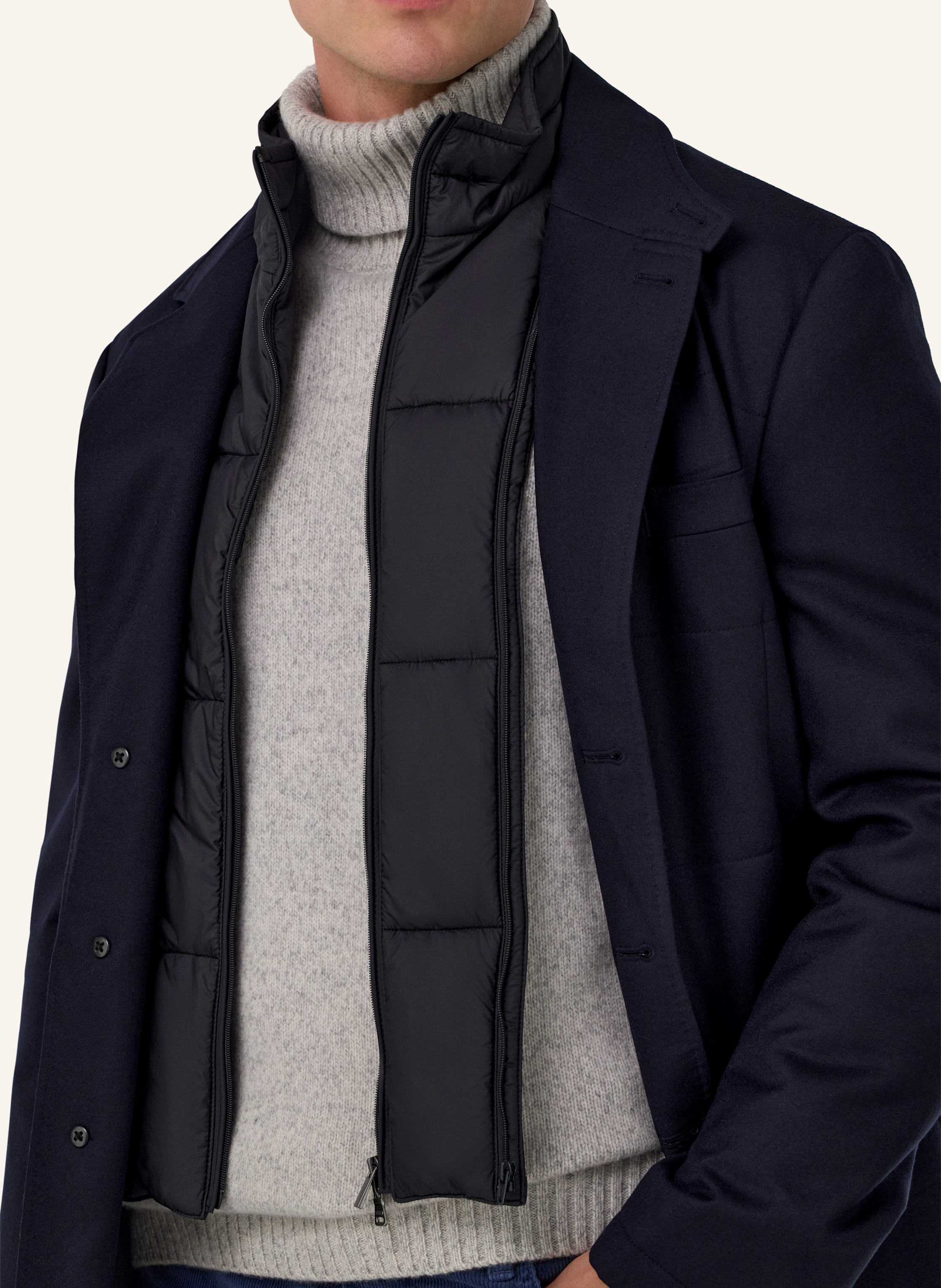 Thumbnail - Boggi Milano Sakko Regular Fit Mit Primaloft®-Isolierung blau