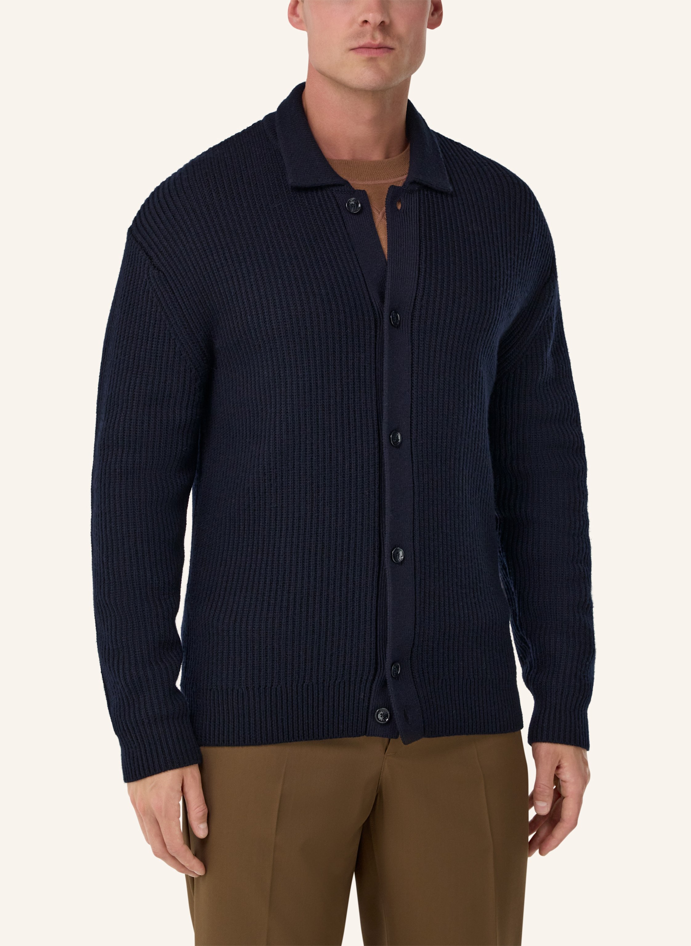 Thumbnail - Boggi Milano Stricksakko blau