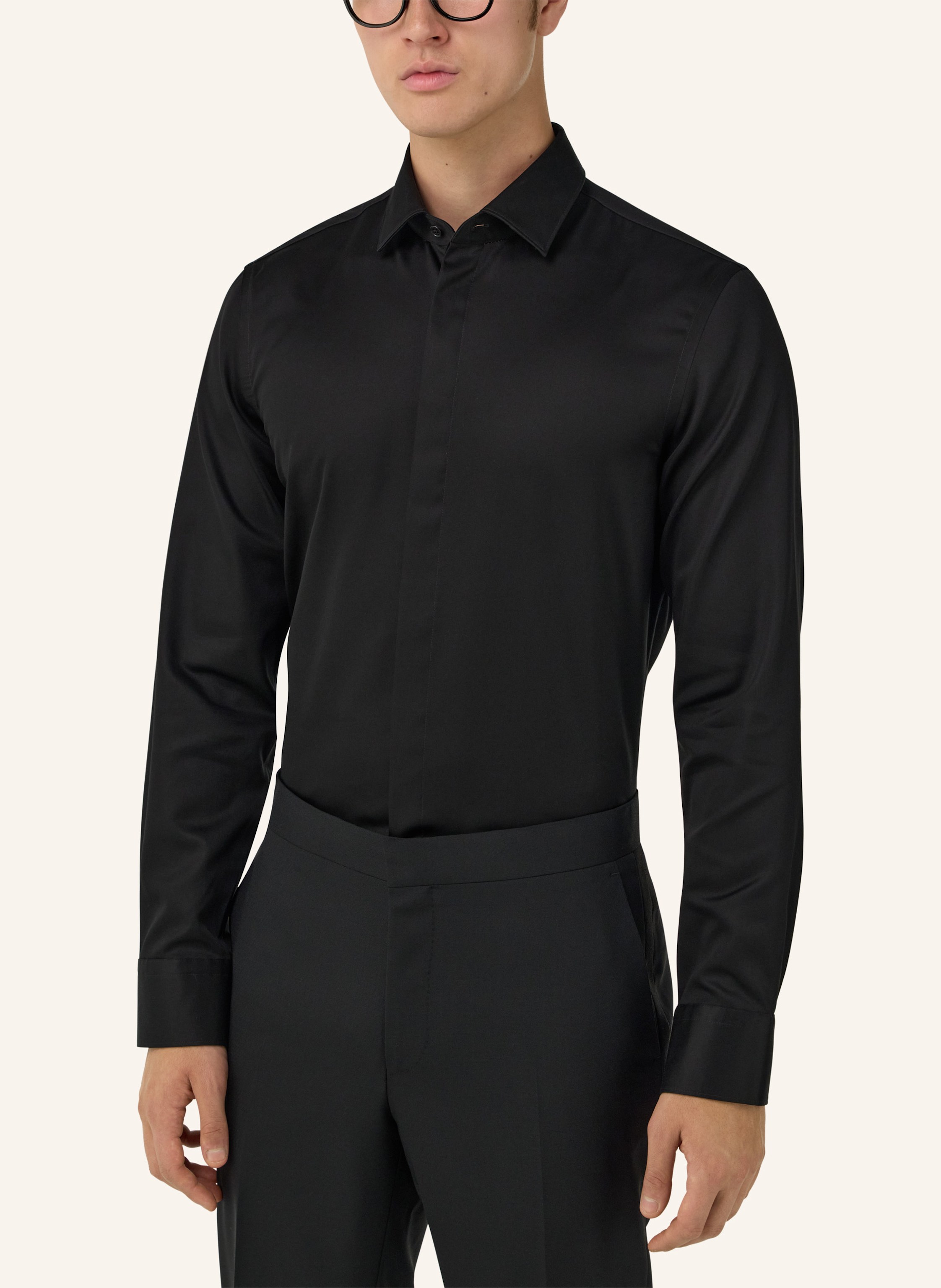 Thumbnail - Boggi Milano Hemd Regular Fit schwarz