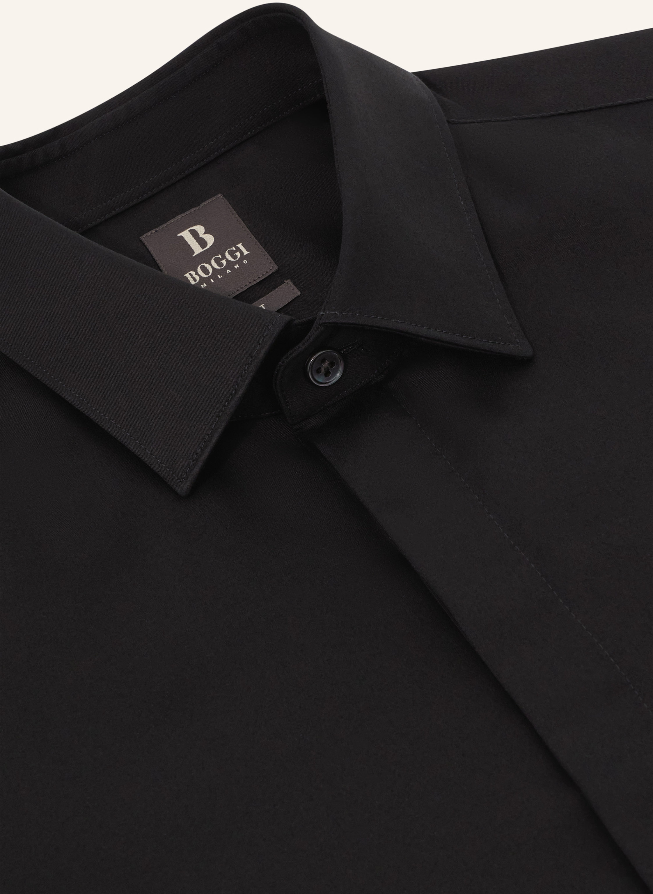 Thumbnail - Boggi Milano Hemd Regular Fit schwarz