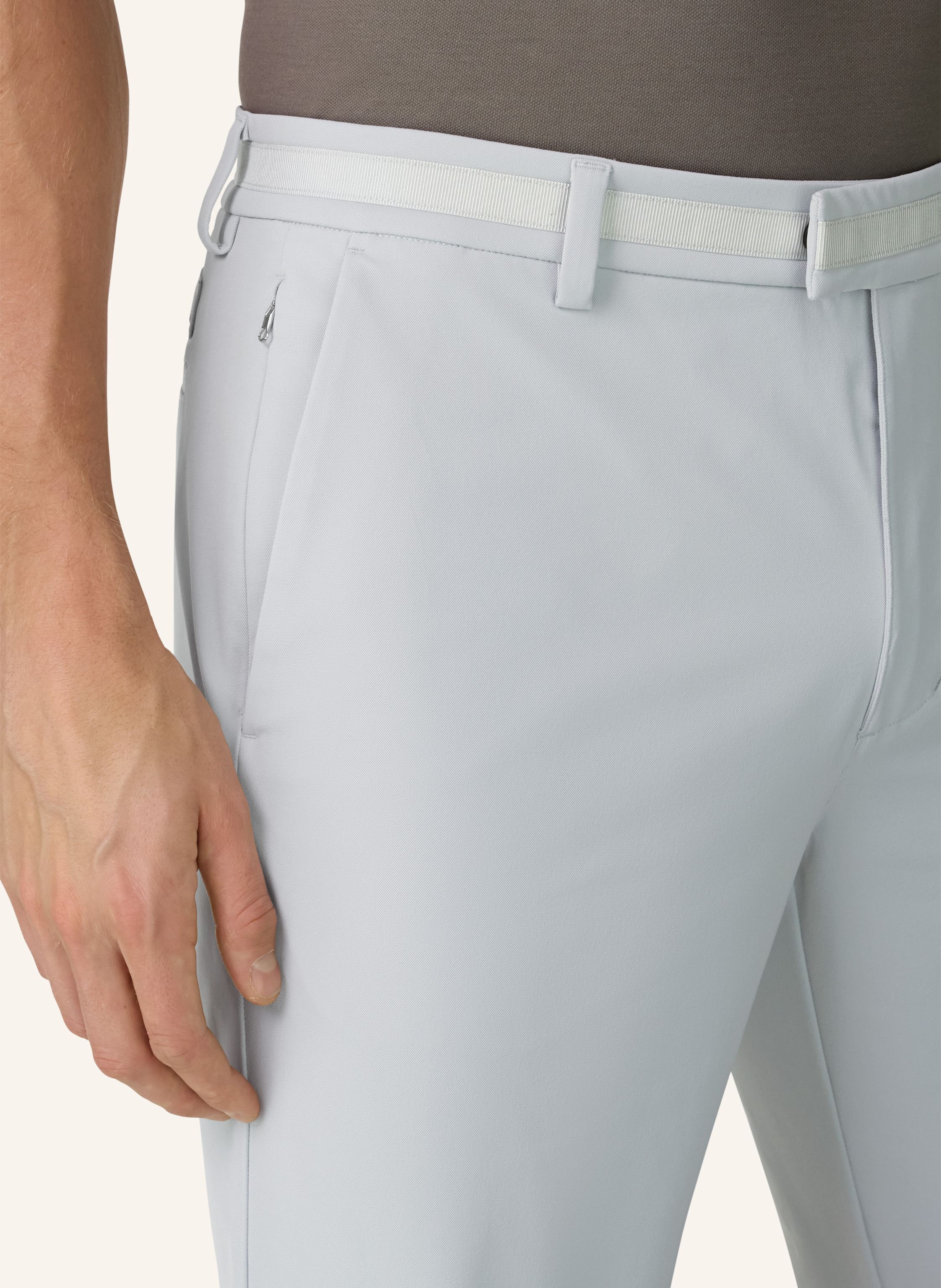 Thumbnail - Boggi Milano Leinenshorts grau