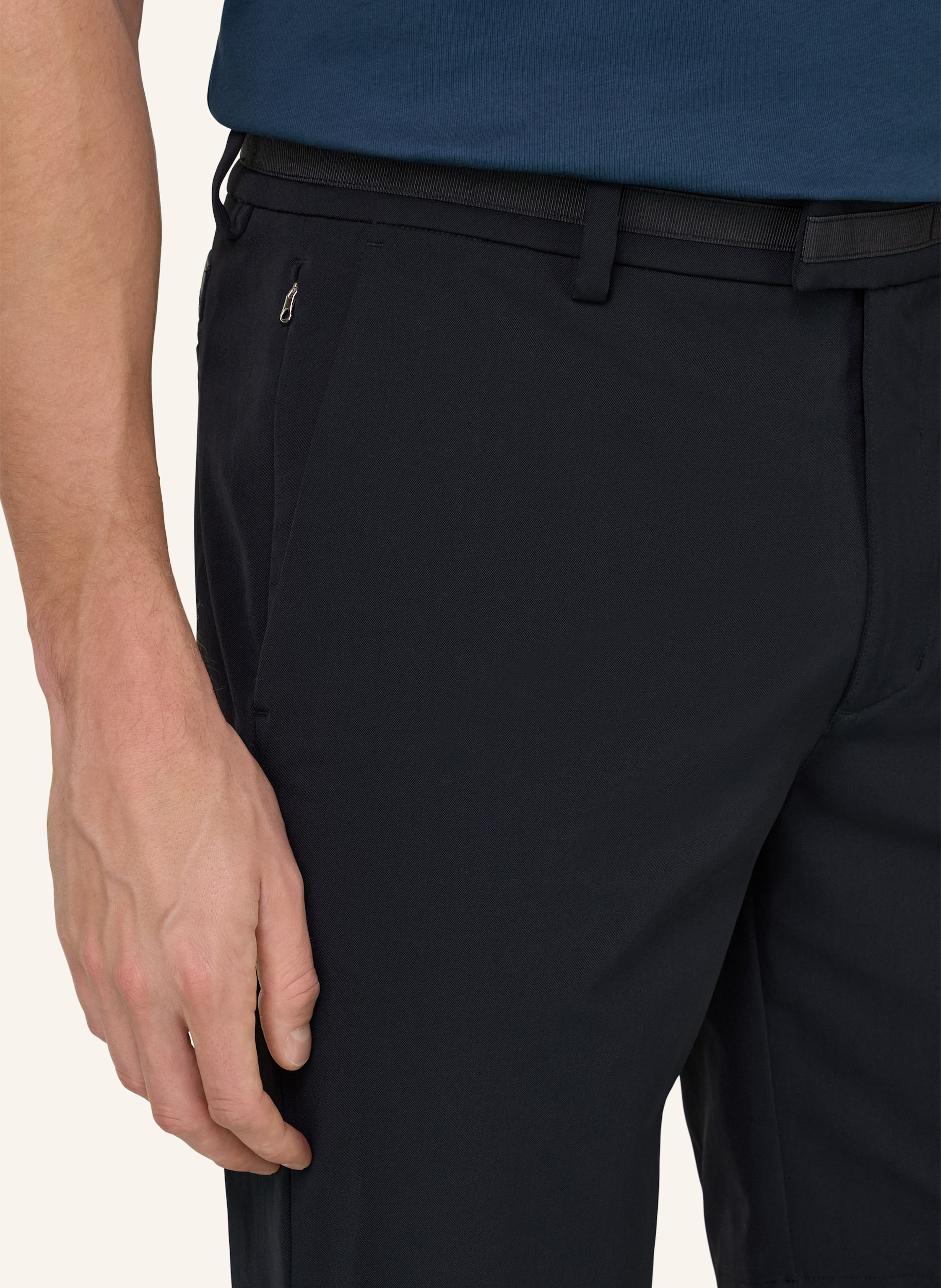 Thumbnail - Boggi Milano Leinenshorts blau