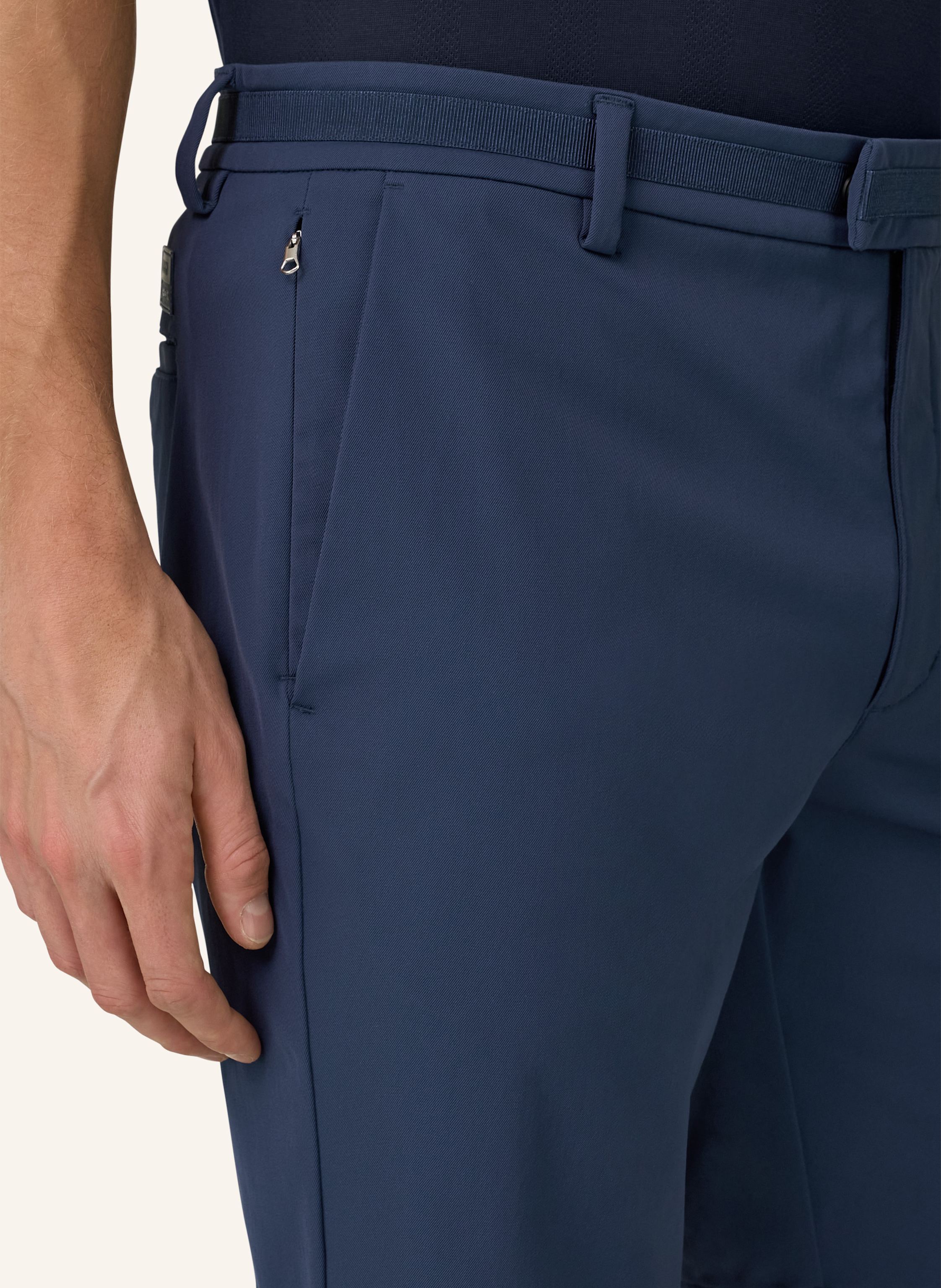 Thumbnail - Boggi Milano Leinenshorts blau