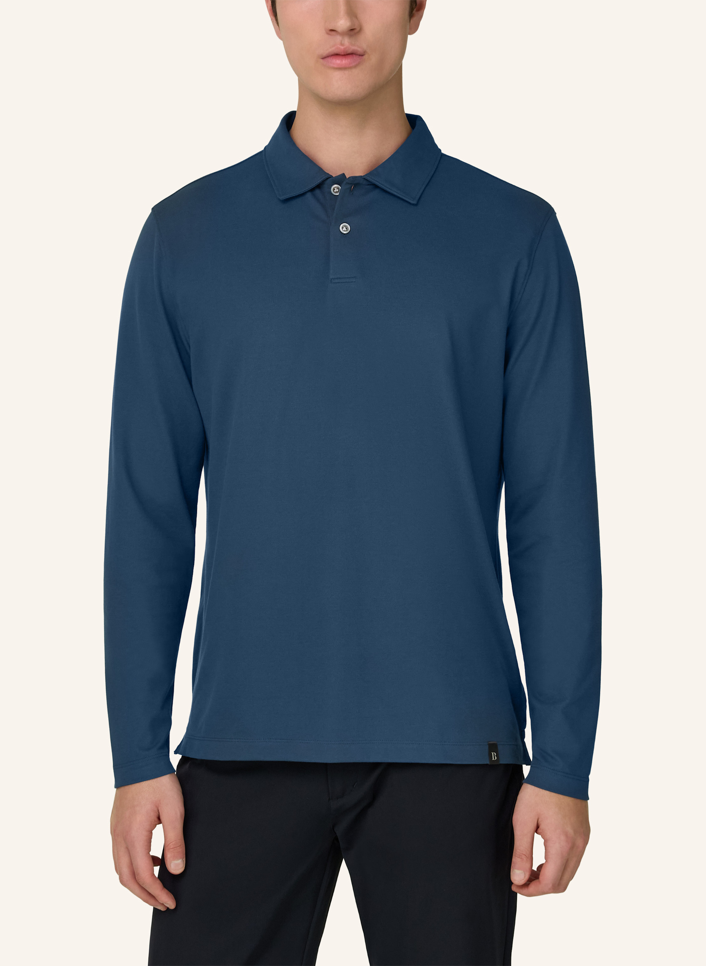 Thumbnail - Boggi Milano Jersey-Poloshirt blau