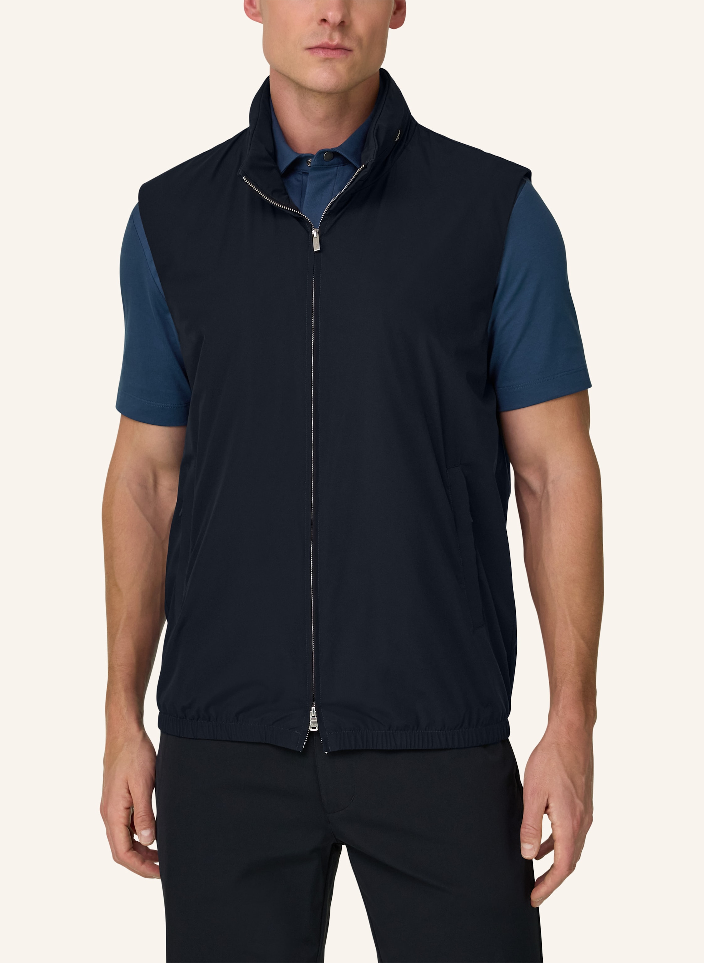 Thumbnail - Boggi Milano Daunenweste Aus Cashmere blau