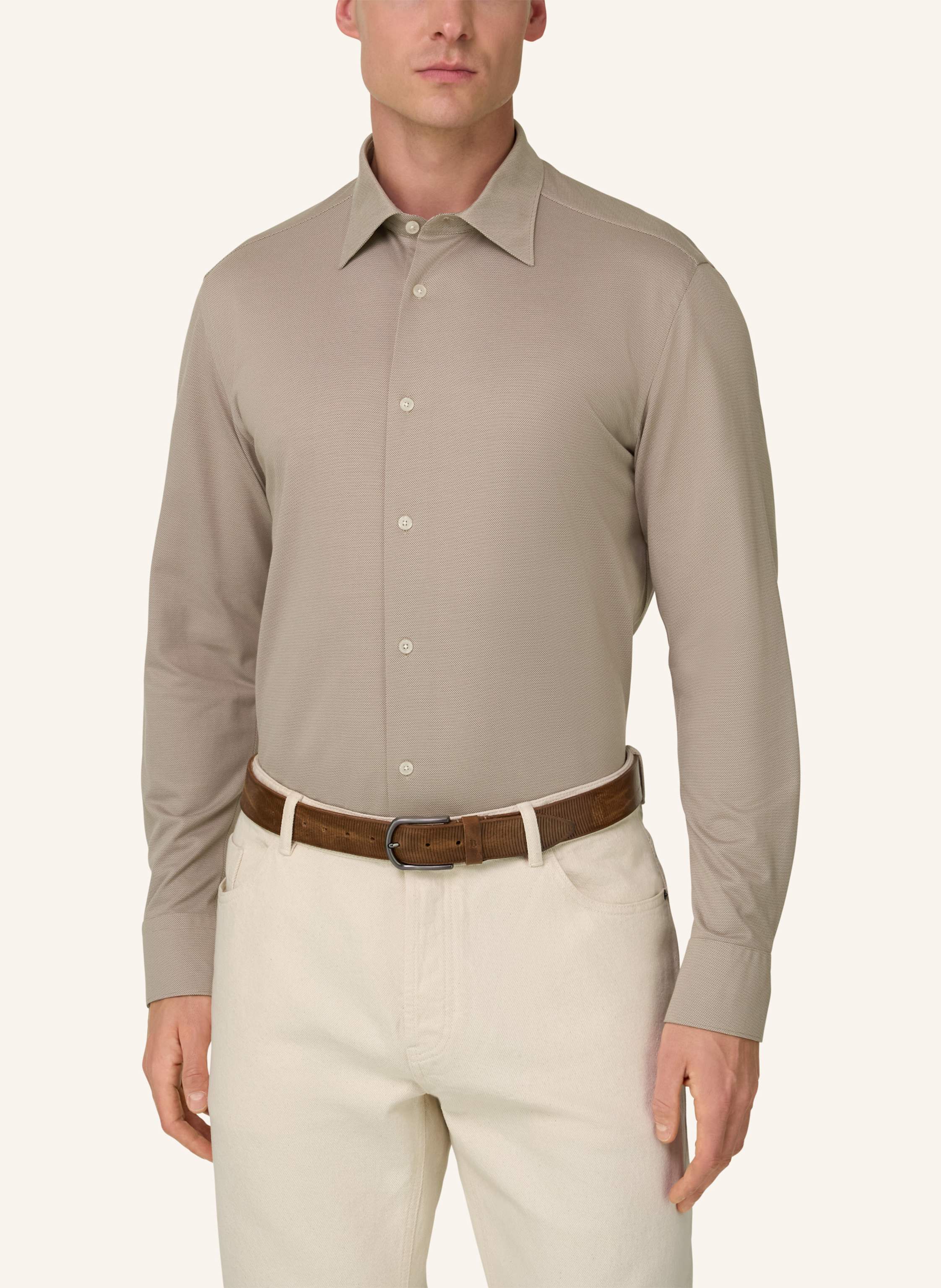 Thumbnail - Boggi Milano Jerseyhemd braun