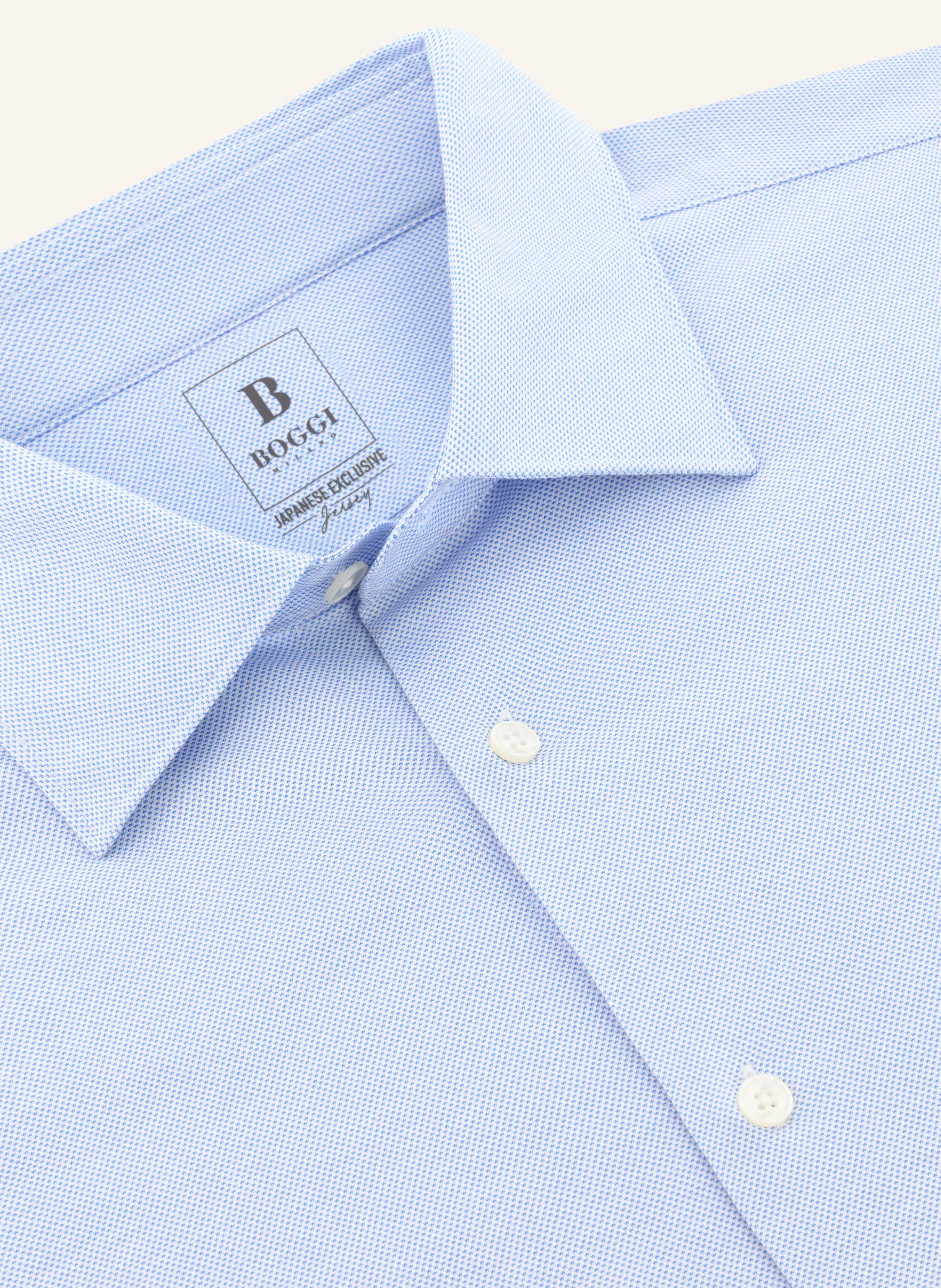 Thumbnail - Boggi Milano Jerseyhemd blau