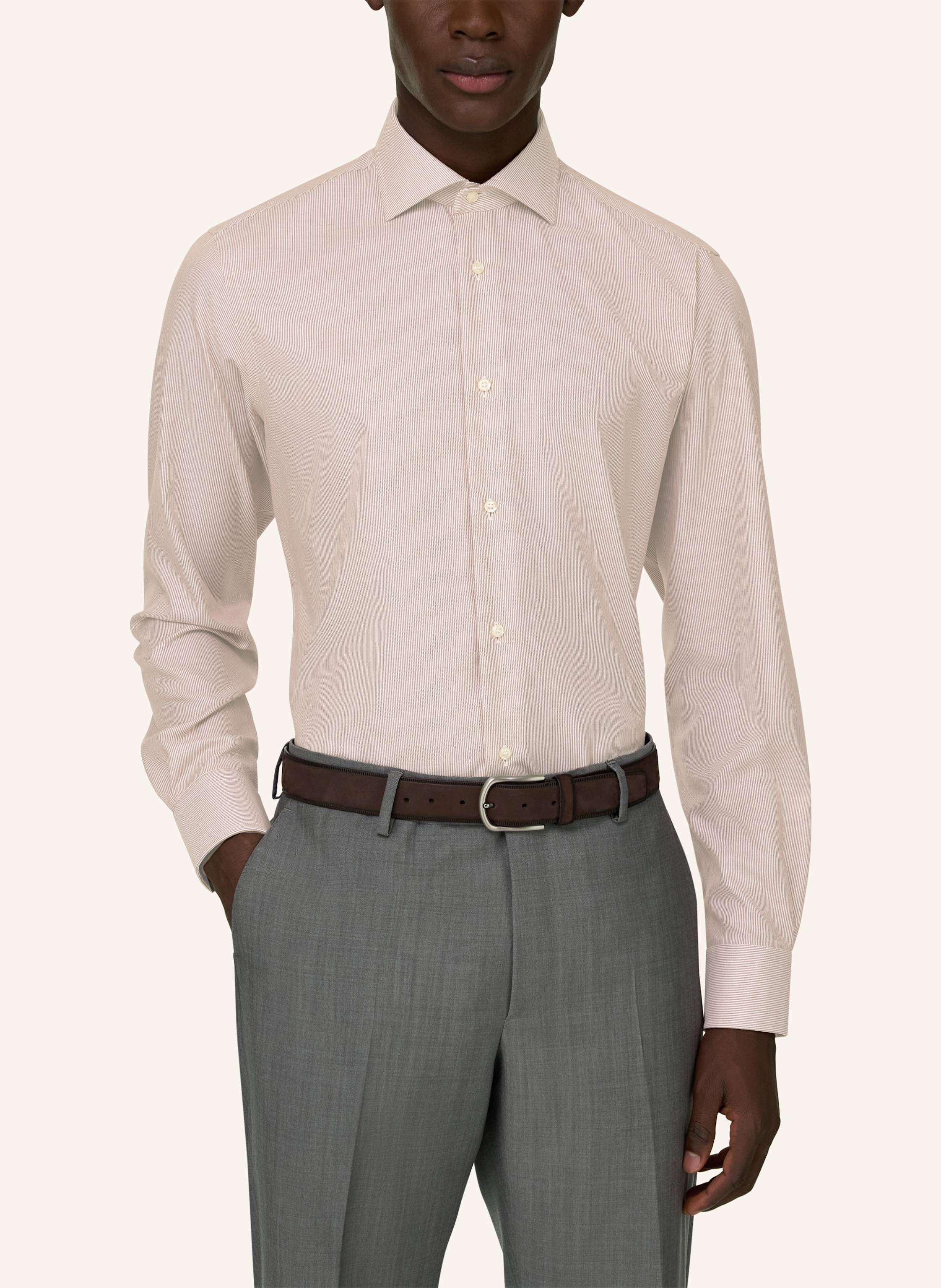 Thumbnail - Boggi Milano Hemd braun