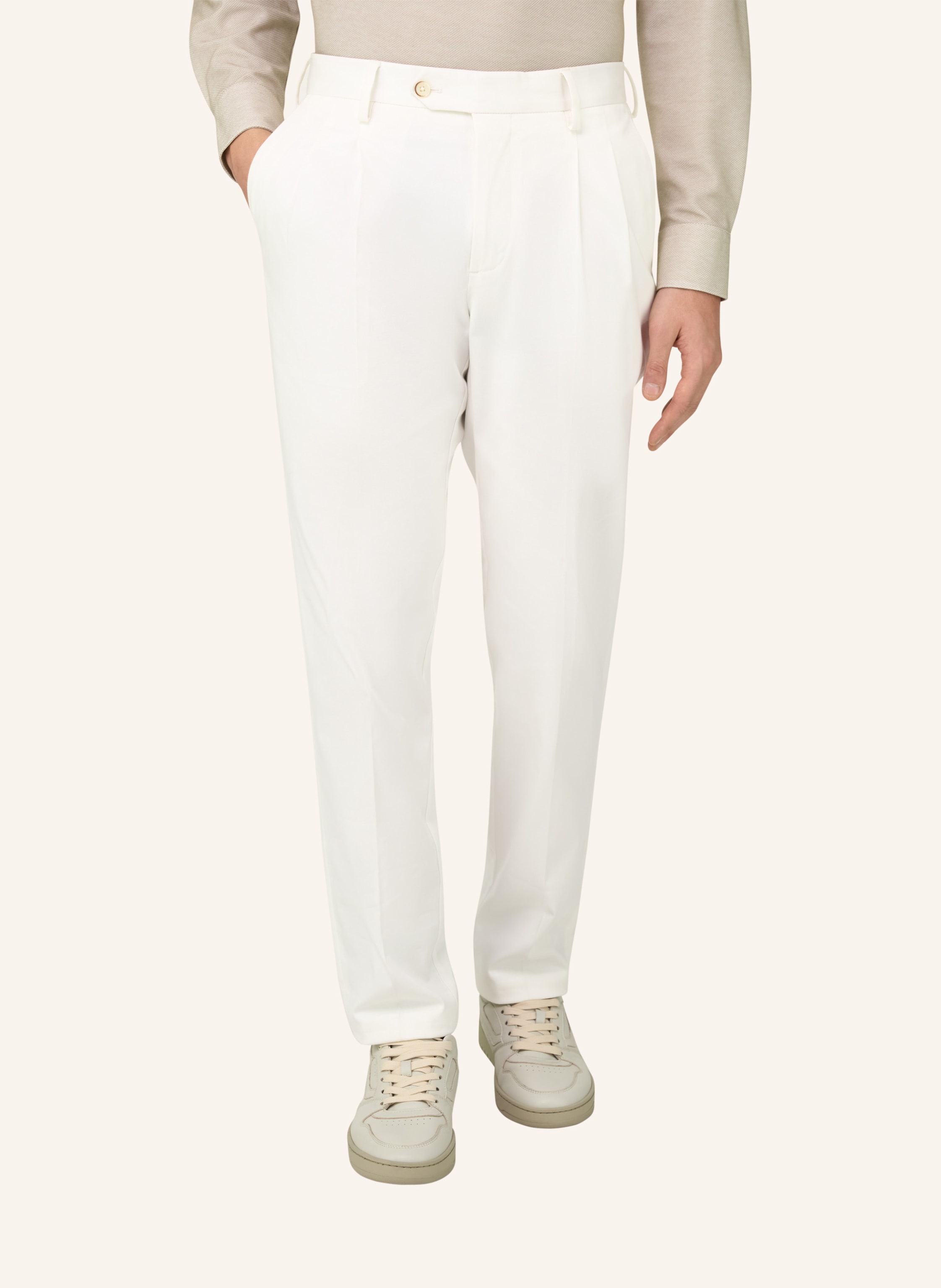 Thumbnail - Boggi Milano Cordhose weiss