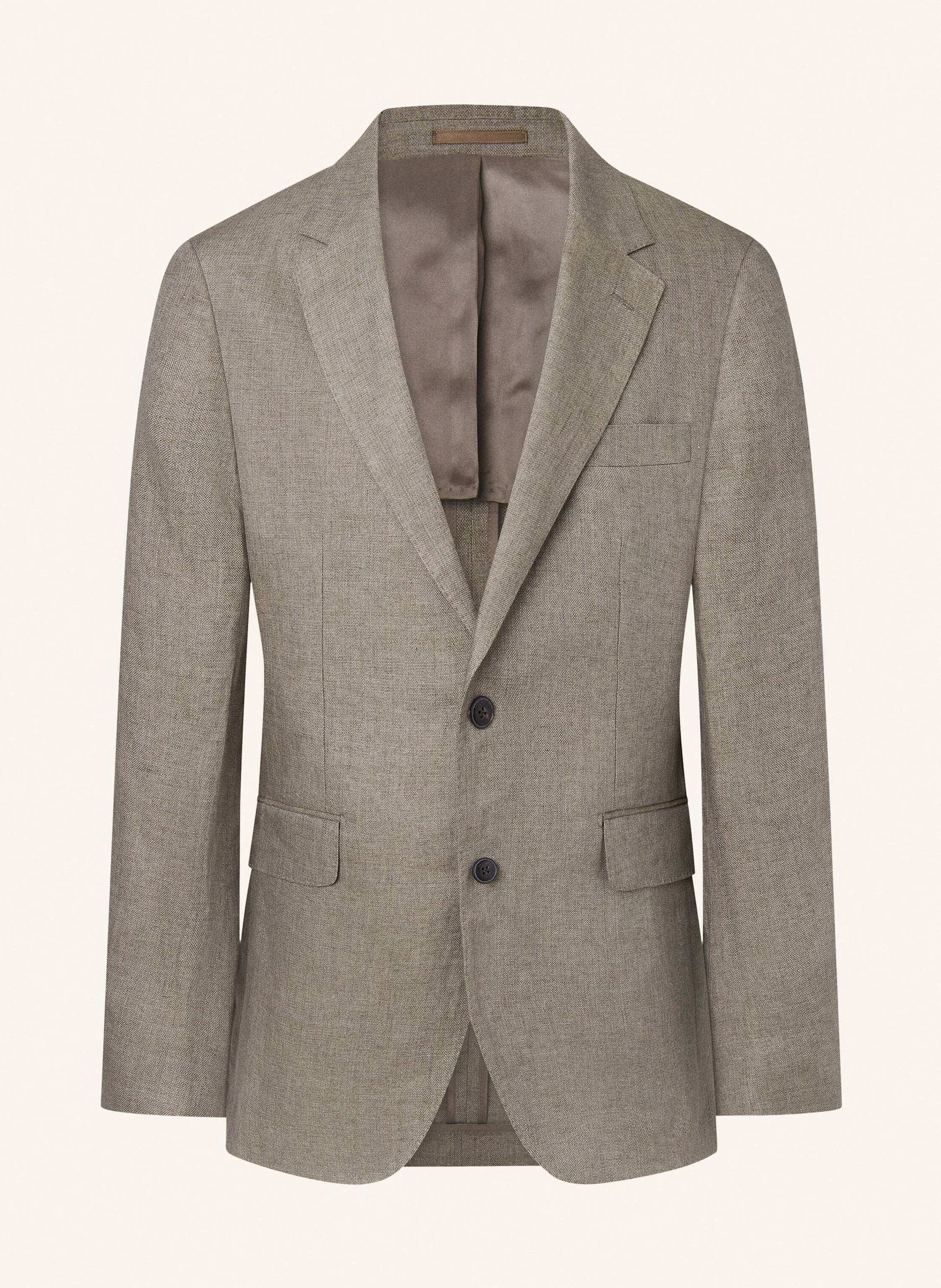 HACKETT LONDON Linen jacket extra slim fit in taupe/ light brown