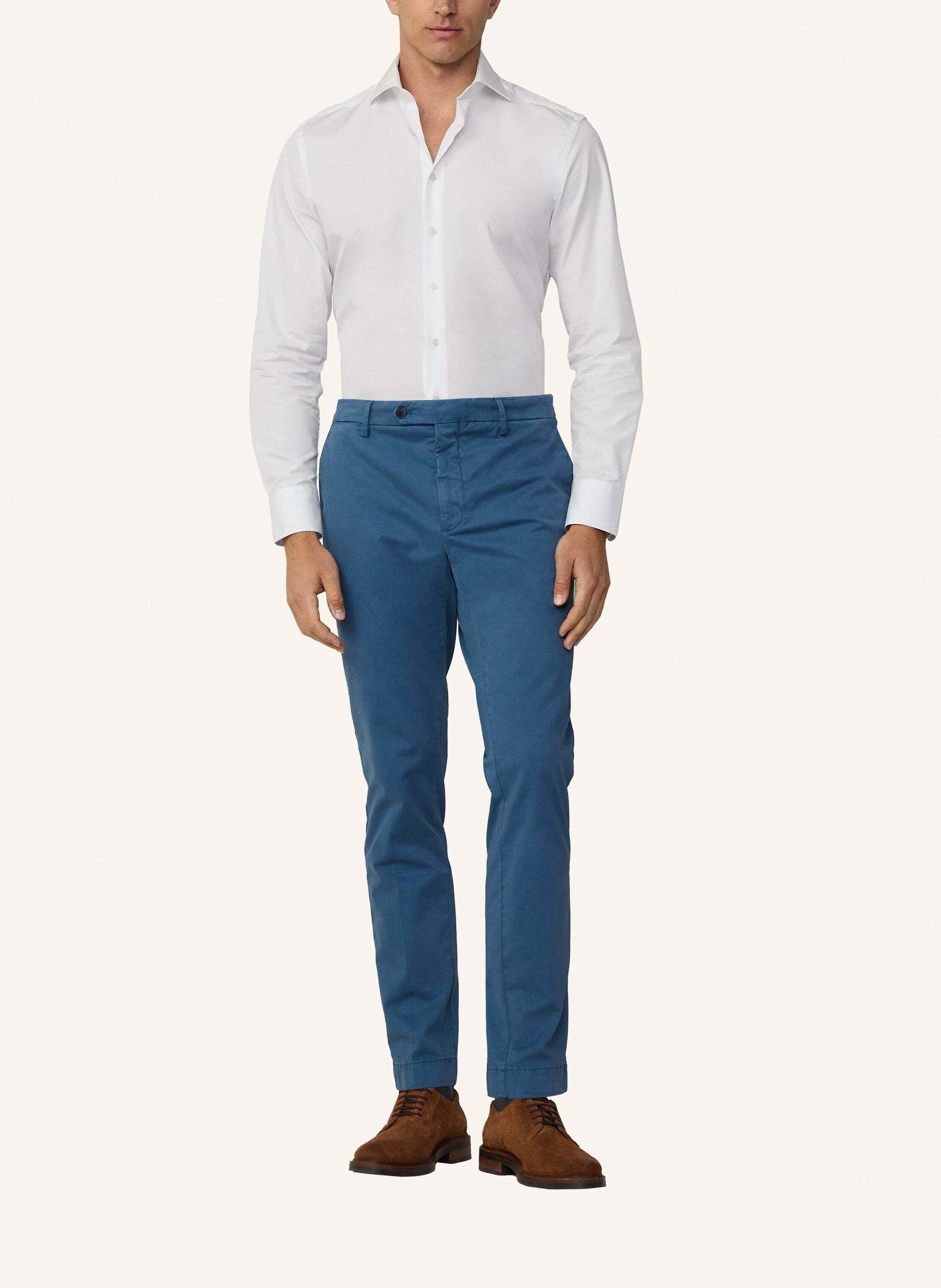 Thumbnail - Hackett London Freizeithemd Poplin Slim Bc weiss