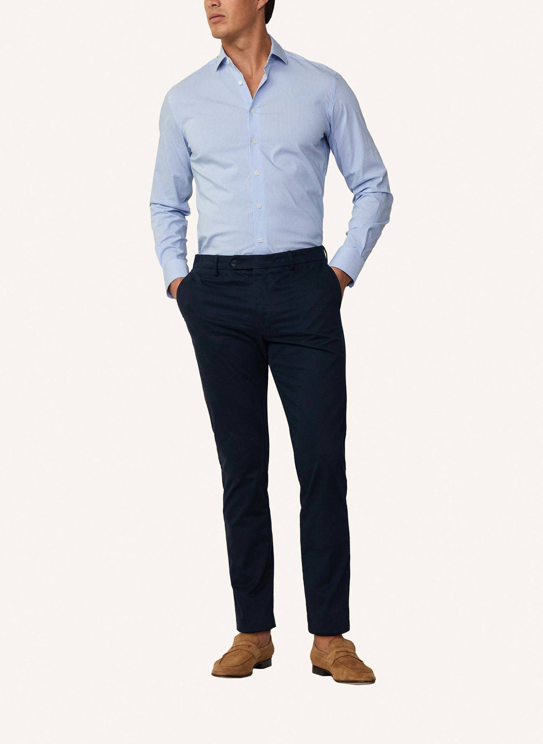 Thumbnail - Hackett London Chino Slim Fit blau