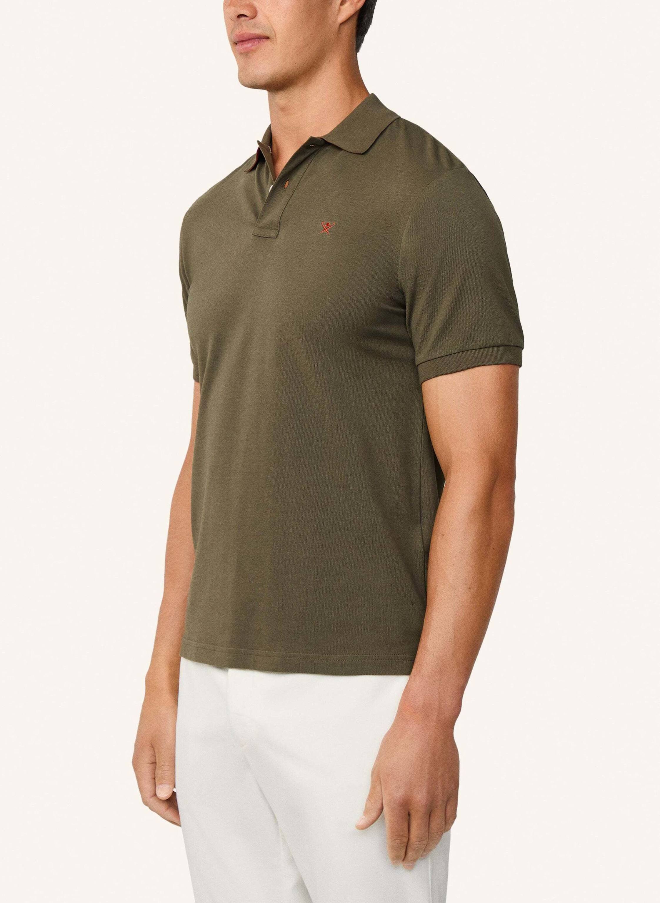 Thumbnail - Hackett London Poloshirt Slim Fit Logo gruen