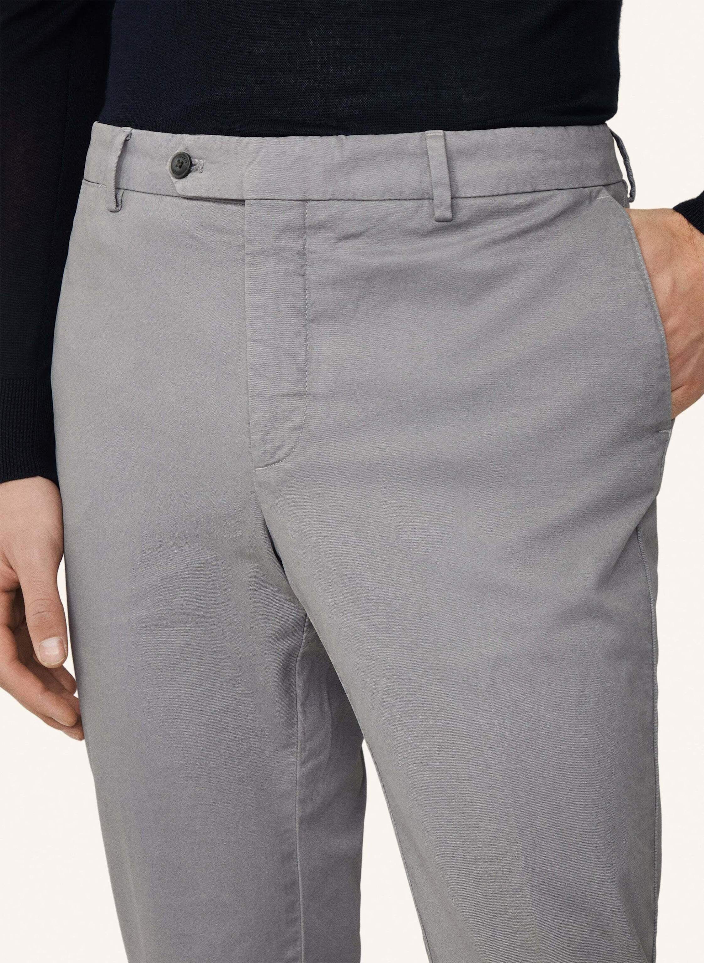 Thumbnail - Hackett London Chino Kensington Slim Fit grau