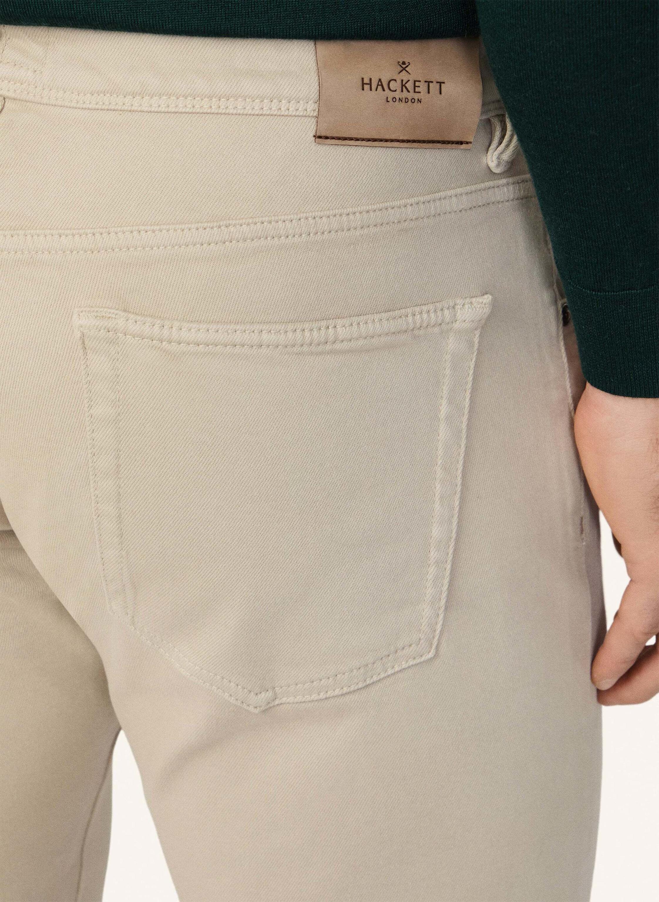Thumbnail - Hackett London Jeans Overall Coloured Denim beige