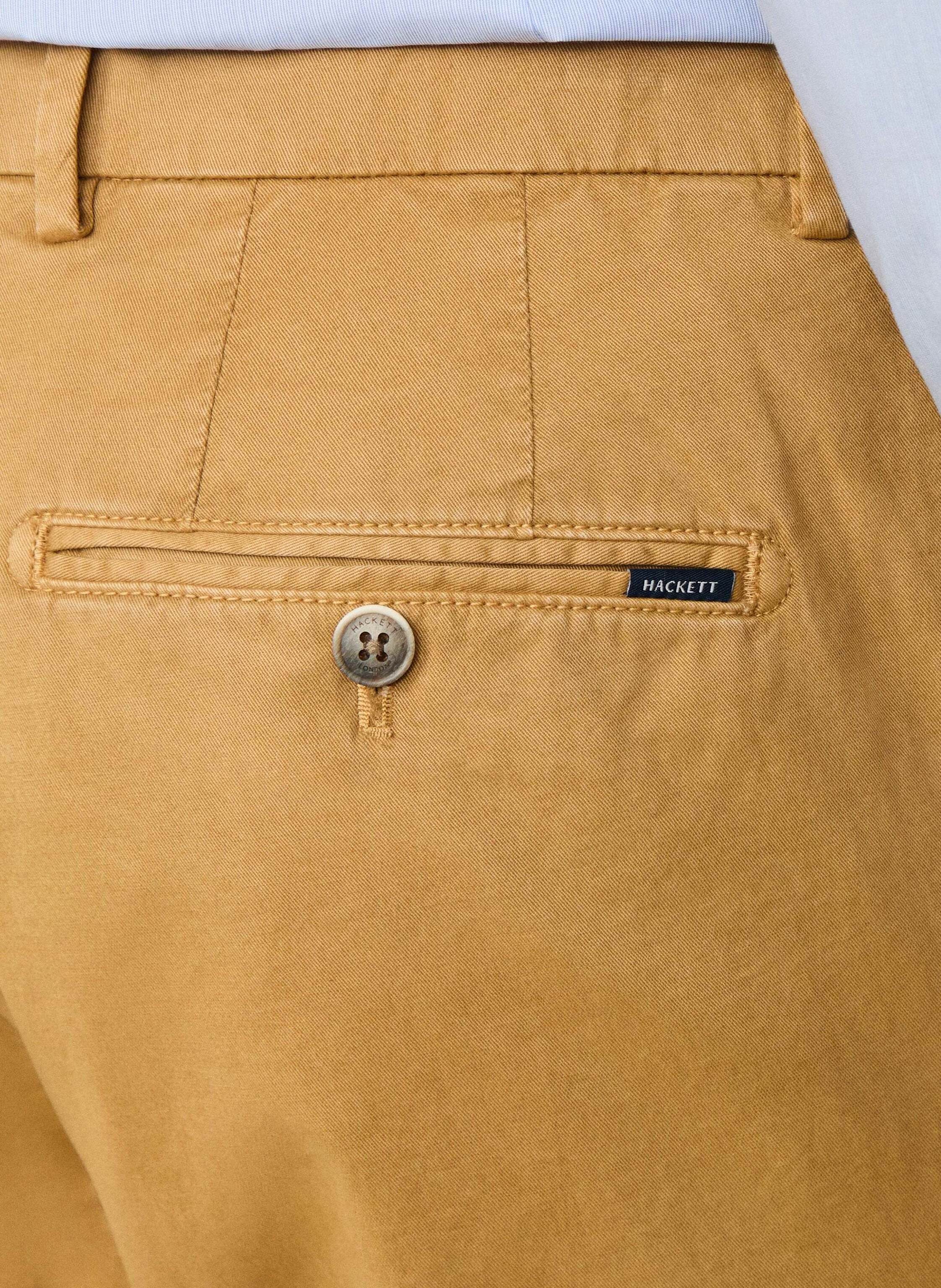 Thumbnail - Hackett London Chino Kensington Slim Fit gelb