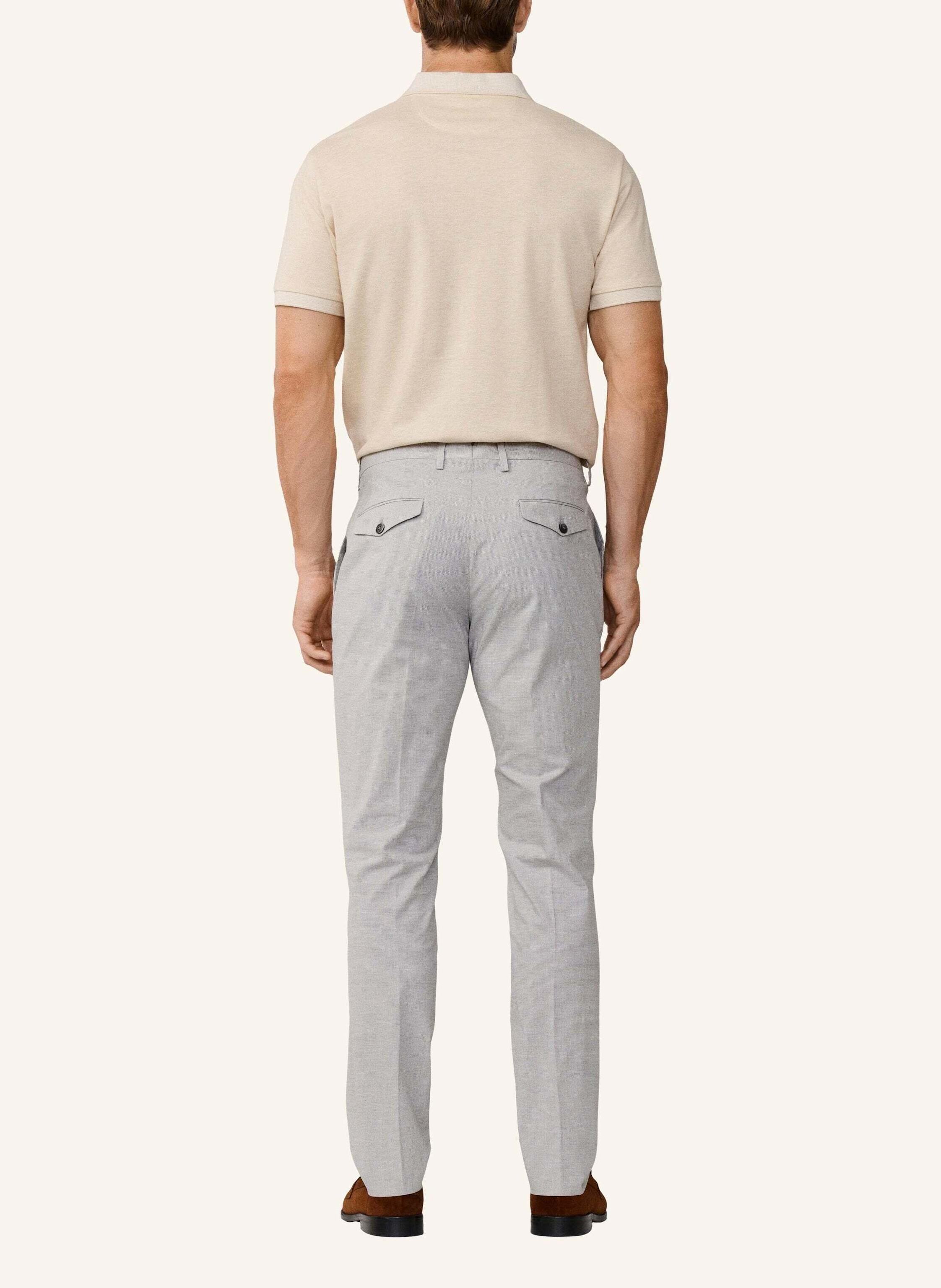 Thumbnail - Hackett London Chino Latino Gingham Trs grau