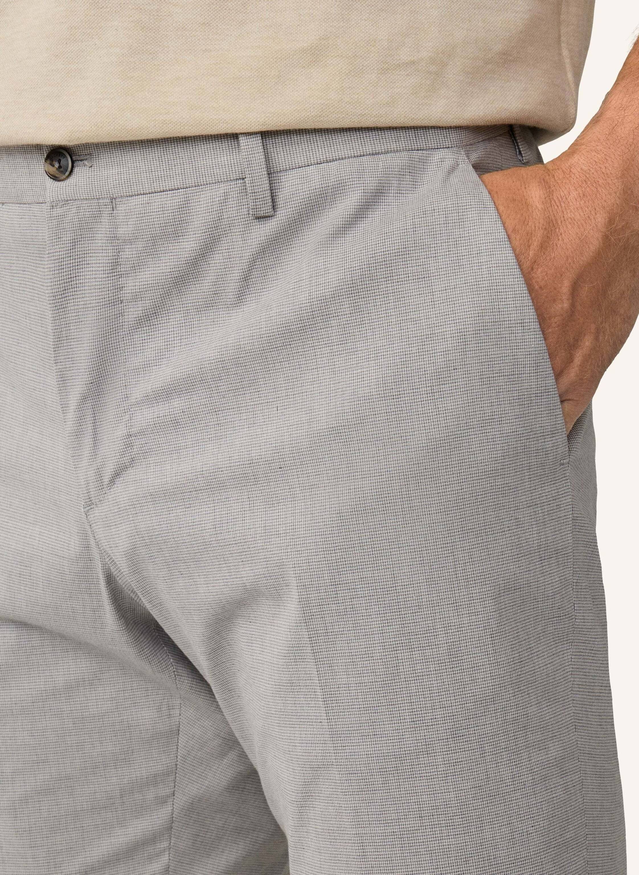 Thumbnail - Hackett London Businesshose Latino Gingham Trs grau