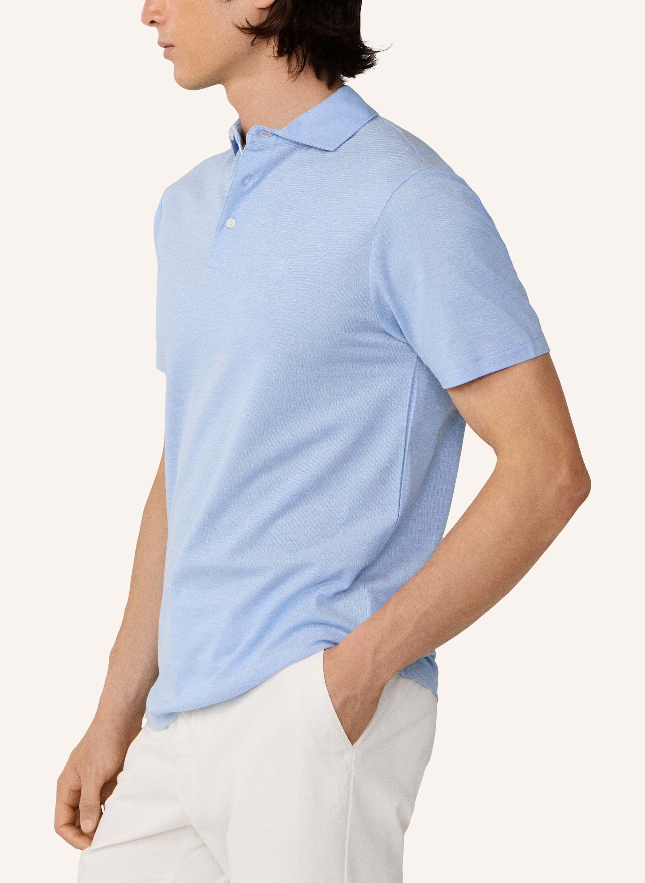 Thumbnail - Hackett London Poloshirt Oxford Pique Polo Ss blau