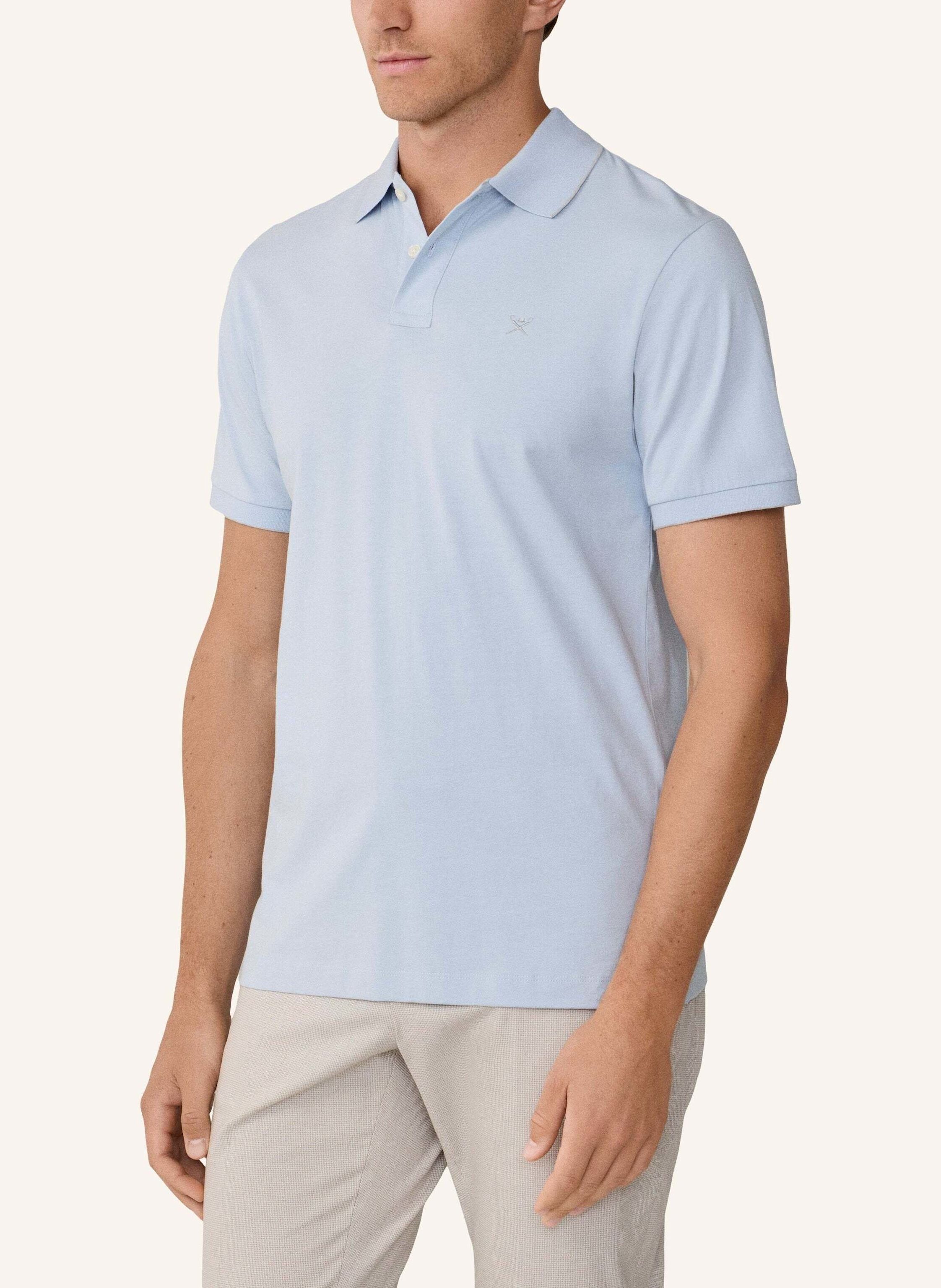 Thumbnail - Hackett London Poloshirt Tipped Jersey Polo blau