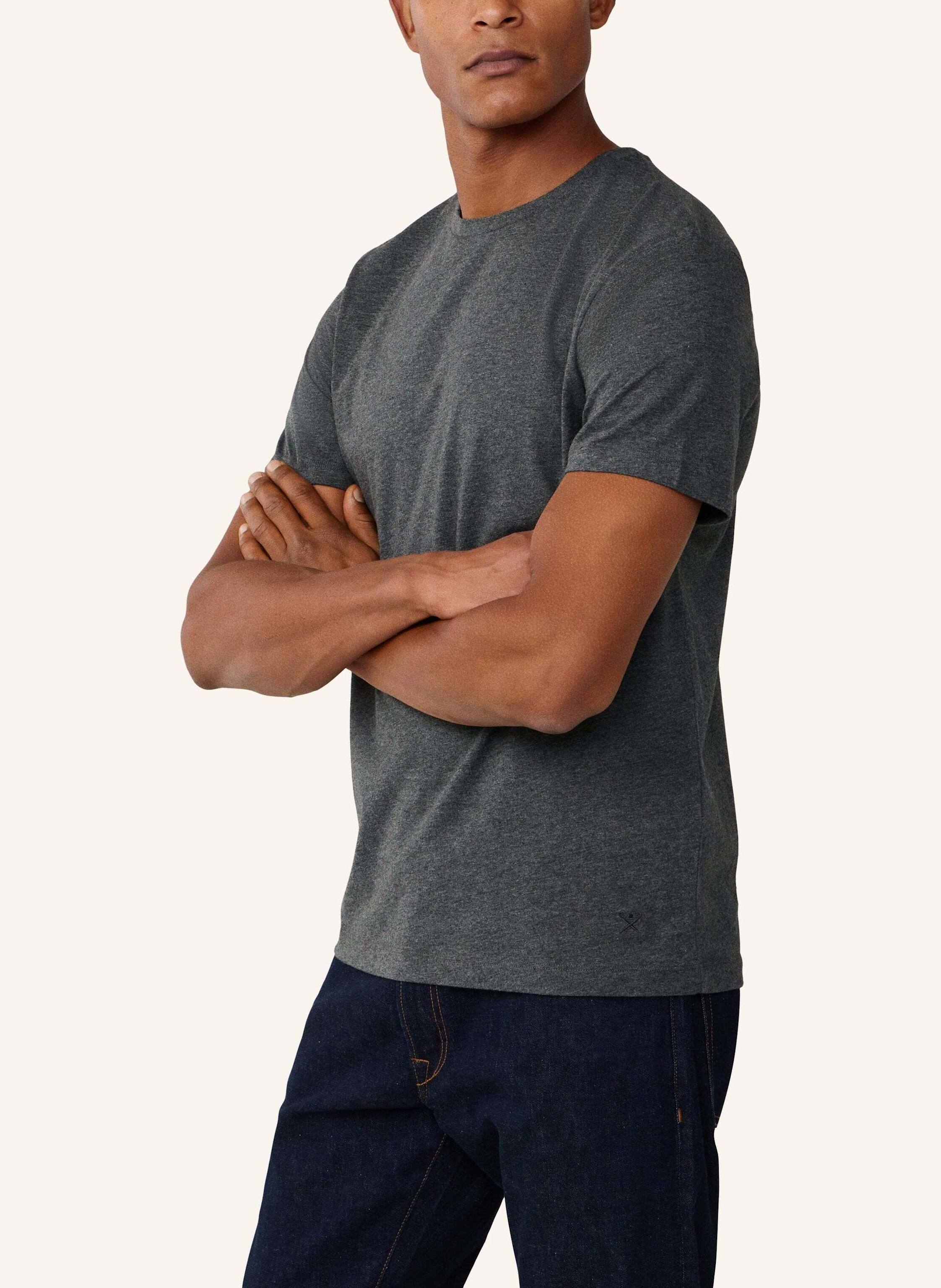 Thumbnail - Hackett London T-Shirt Pima Cotton Tee grau