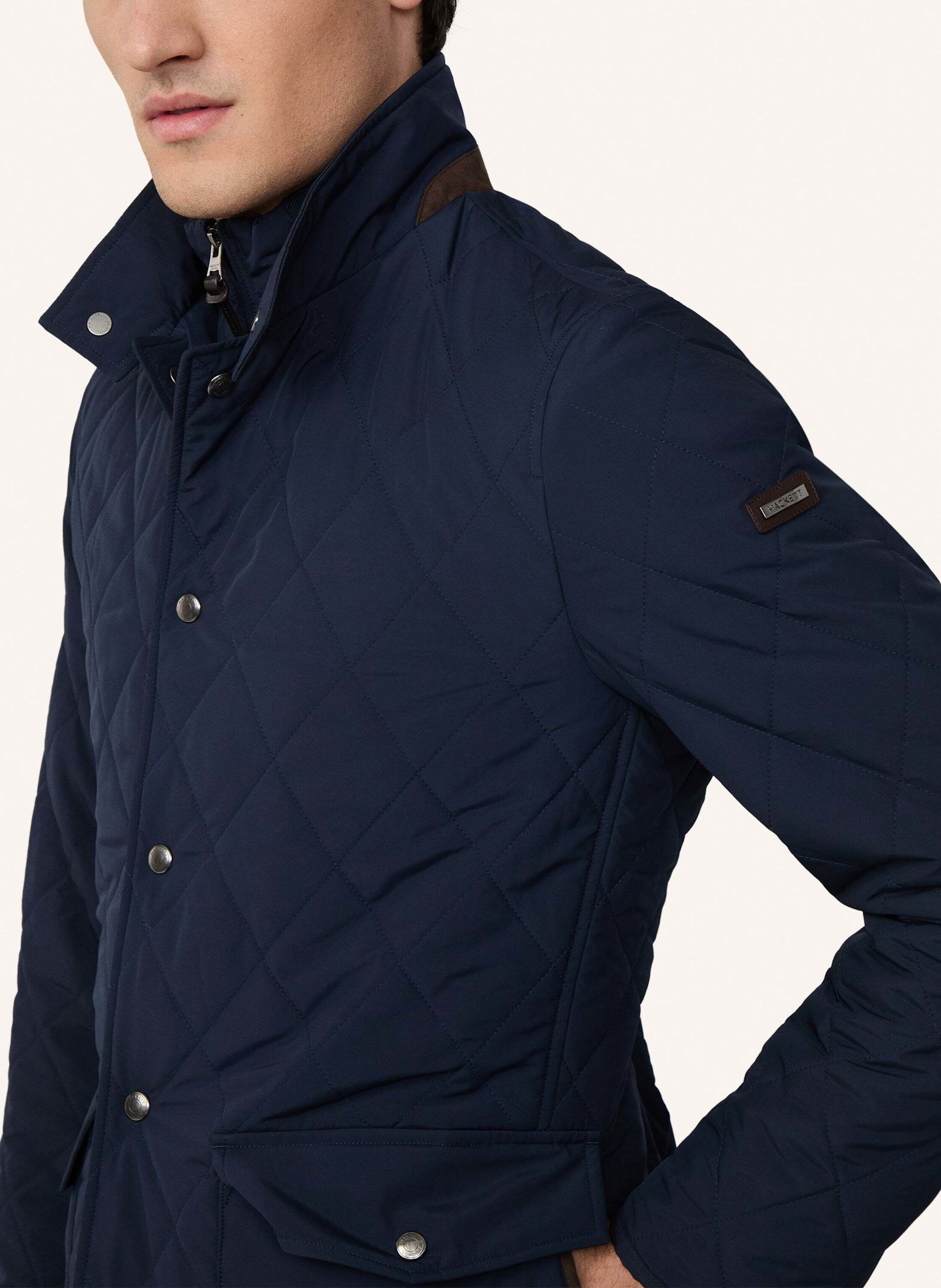 Thumbnail - Hackett London Steppjacke Mit Blende blau