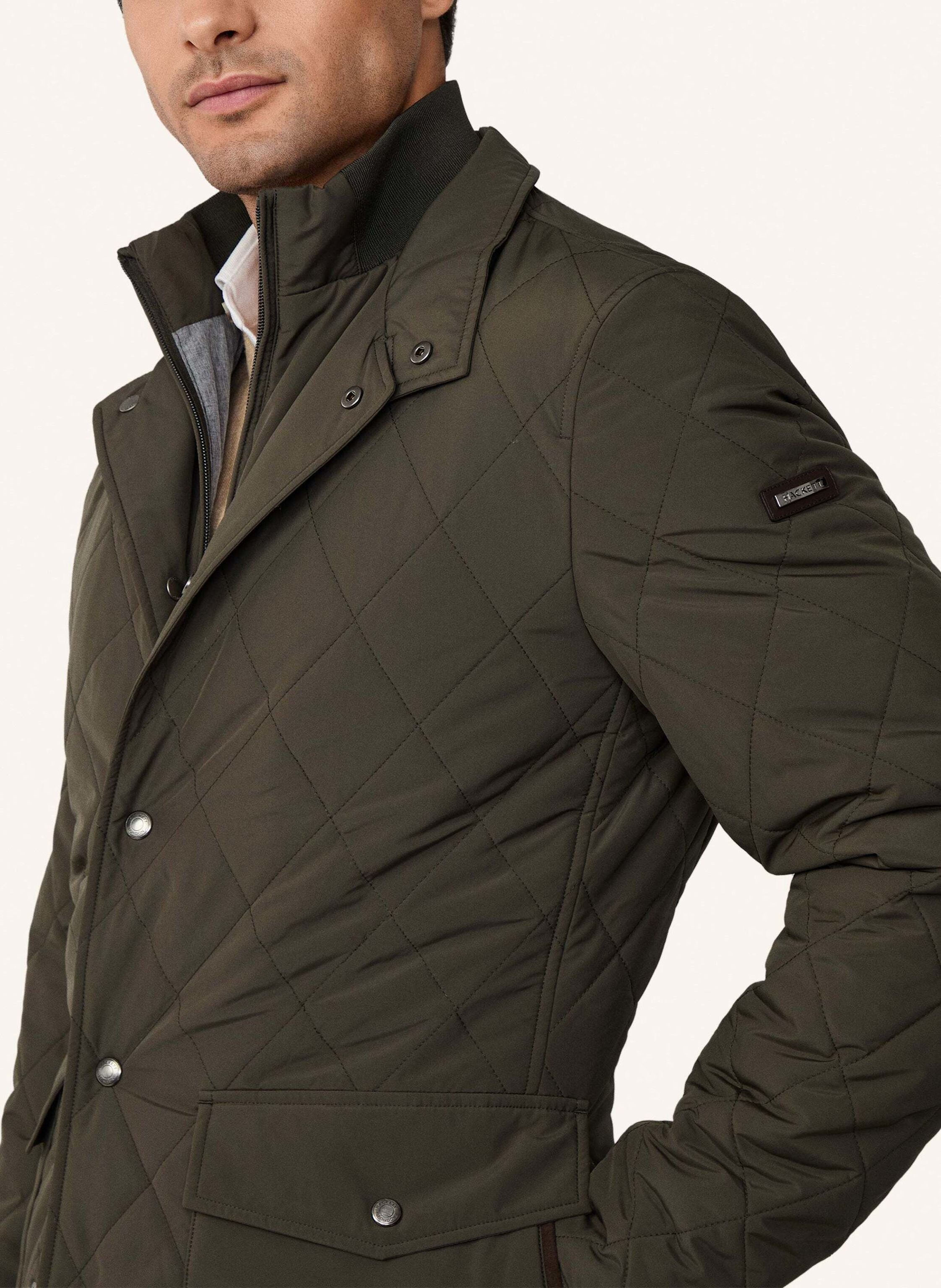 Thumbnail - Hackett London Steppjacke Mit Blende gruen