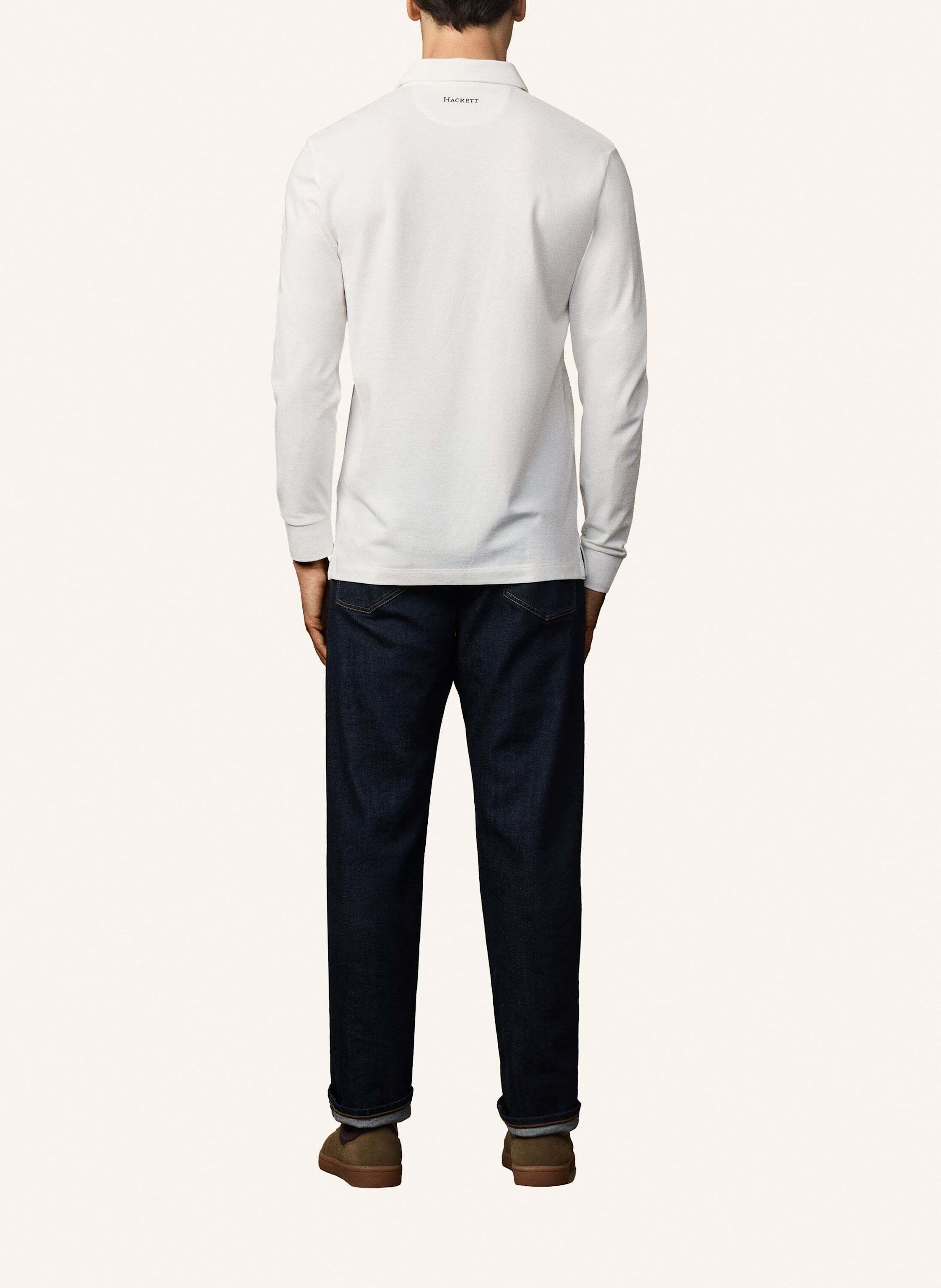 Thumbnail - Hackett London Poloshirt Heritage Crest Lgo Ls weiss