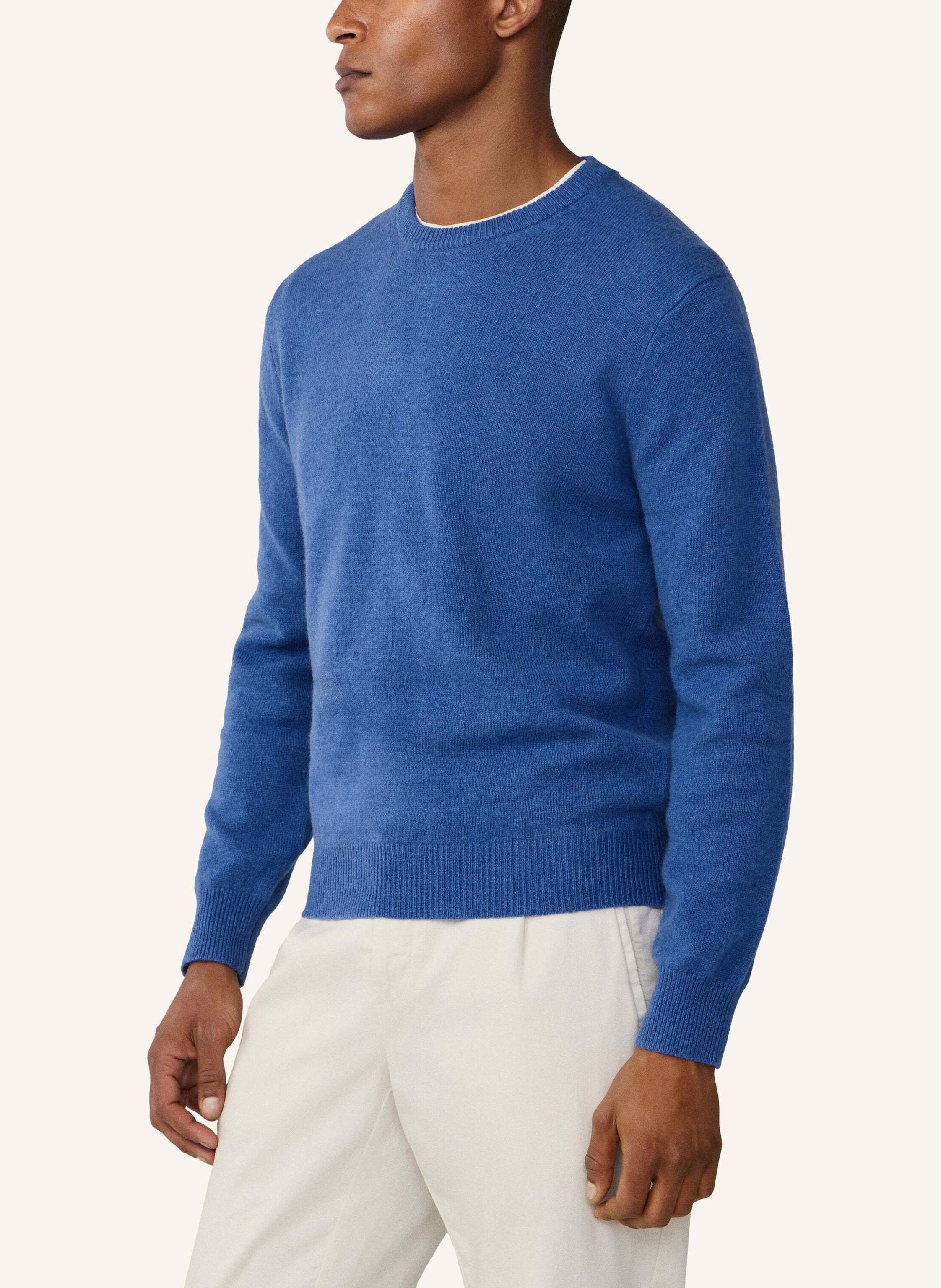 Thumbnail - Hackett London Pullover Lambswool Crew blau