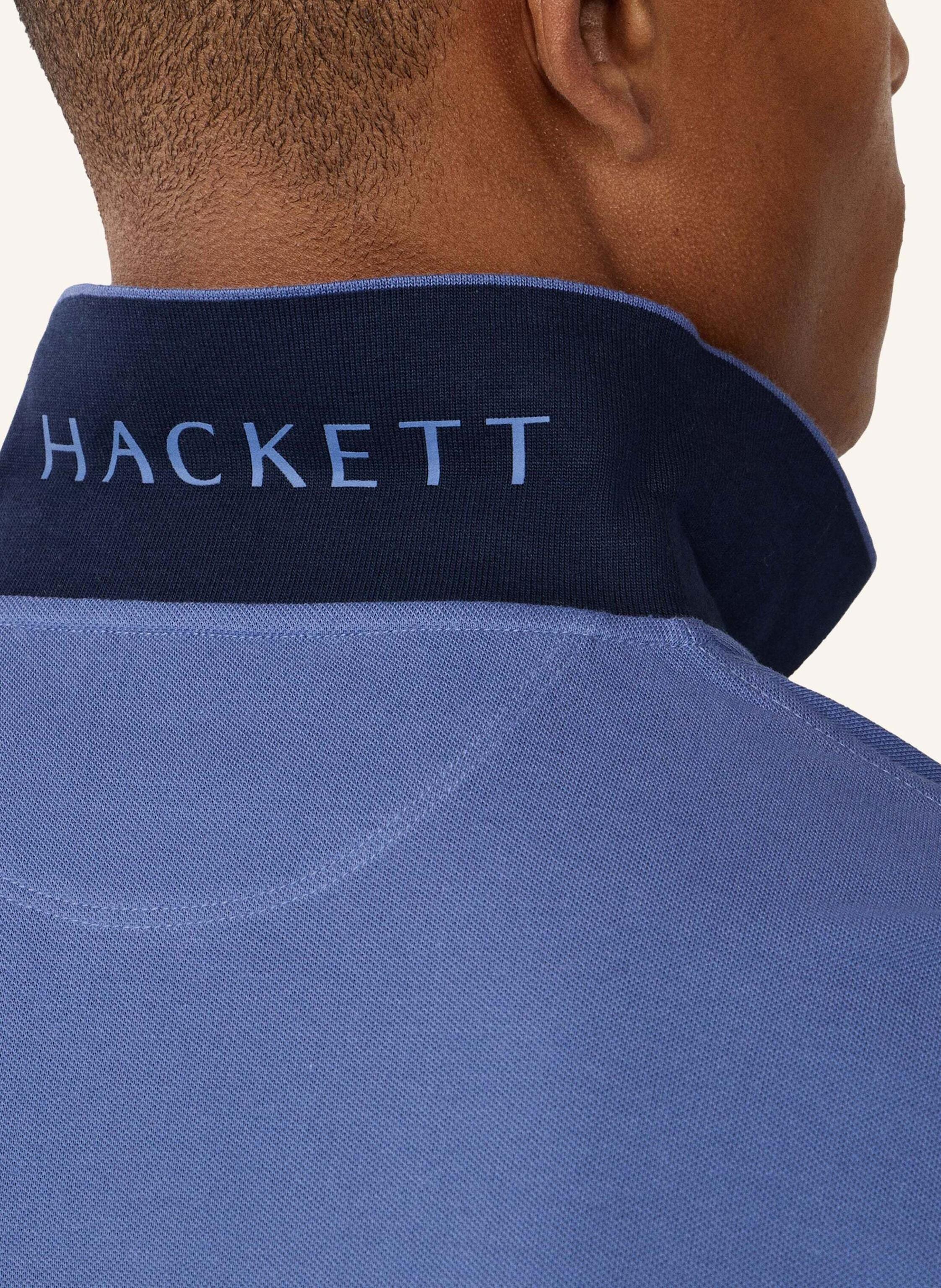 Thumbnail - Hackett London Poloshirt Slim Fit Logo Ls blau