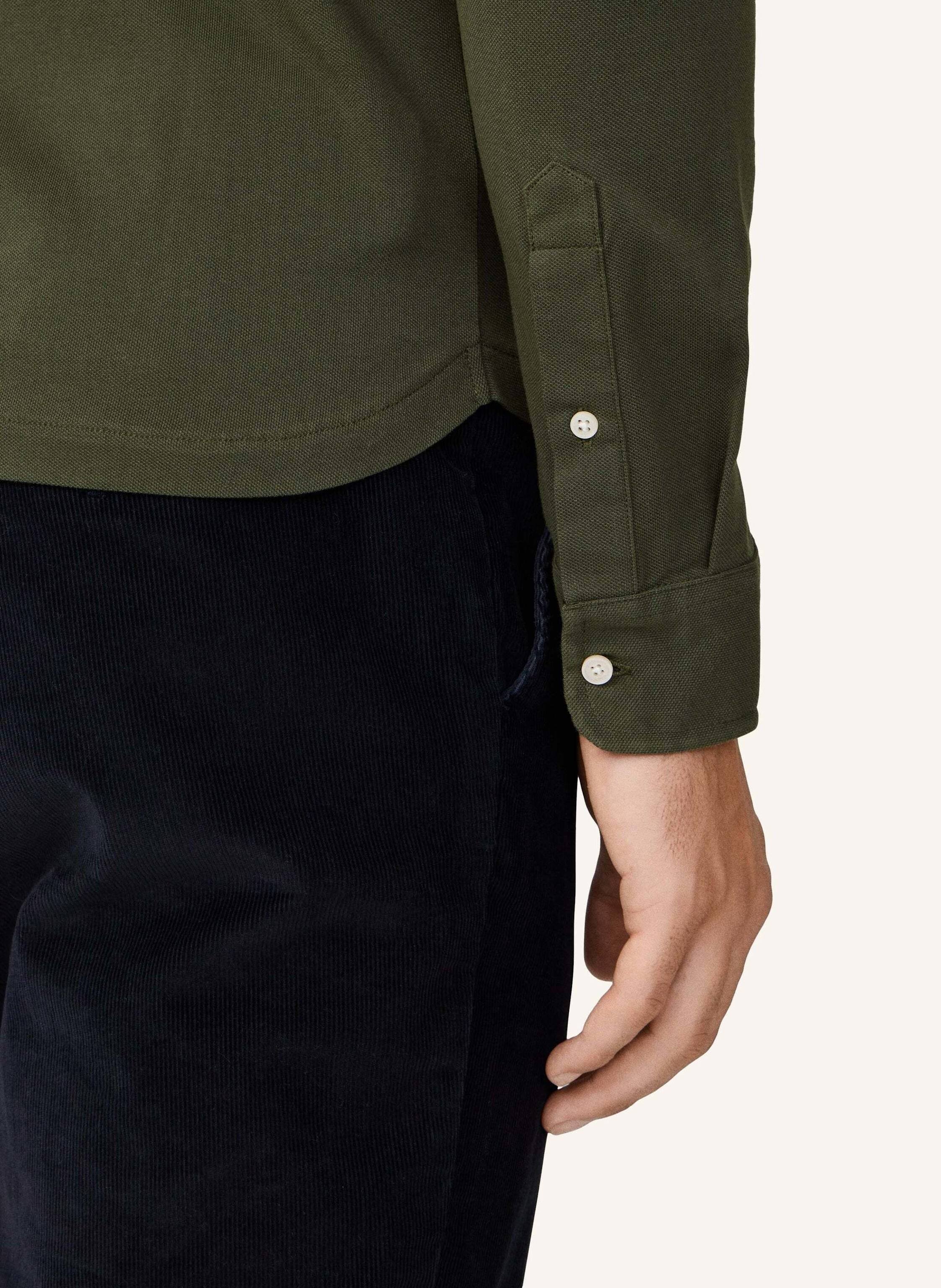 Thumbnail - Hackett London Poloshirt Piped Shirt Polo Ls gruen