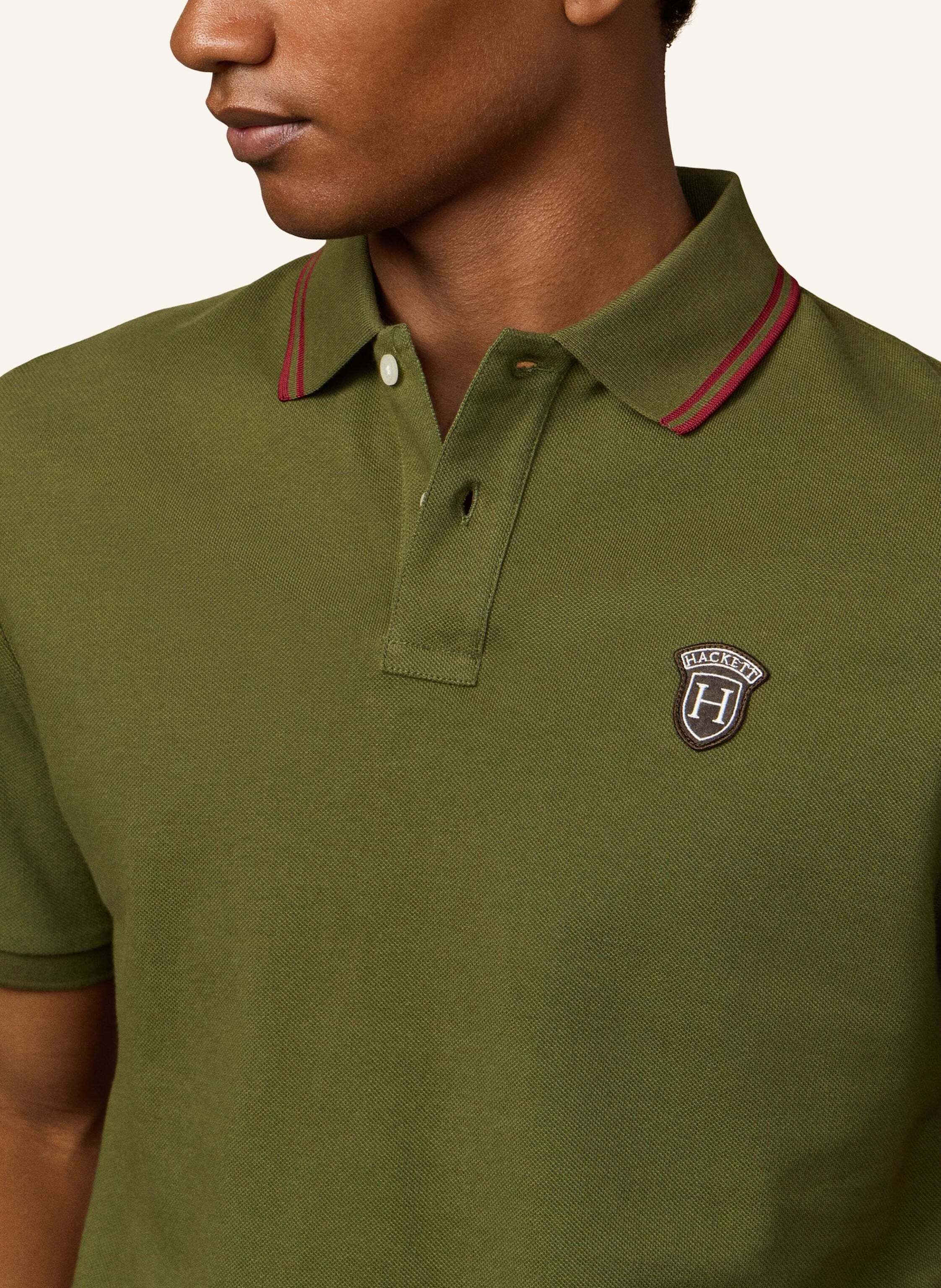 Thumbnail - Hackett London Poloshirt Heritage Badge Polo gruen