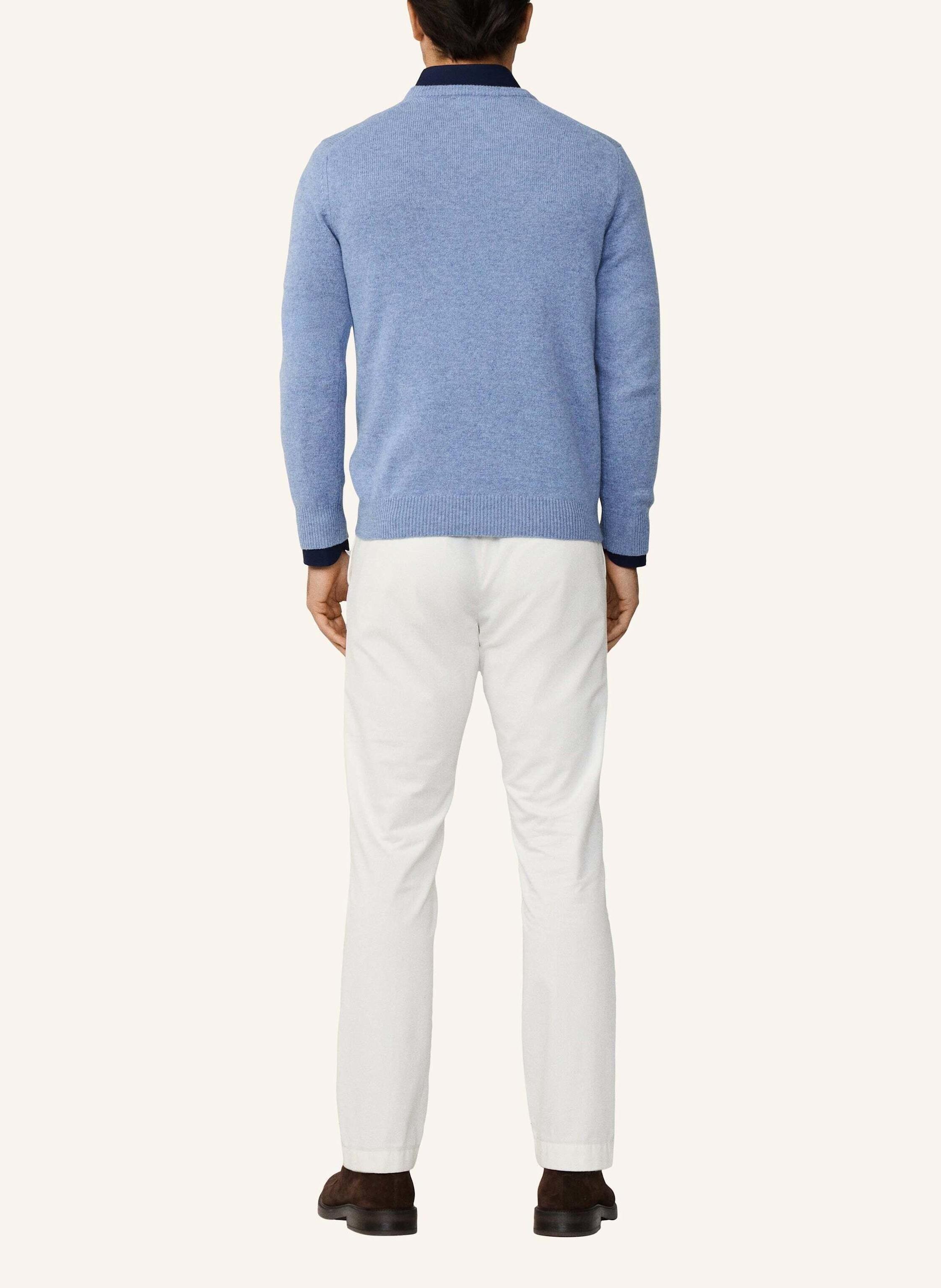 Thumbnail - Hackett London Pullover Lambswool V Neck blau