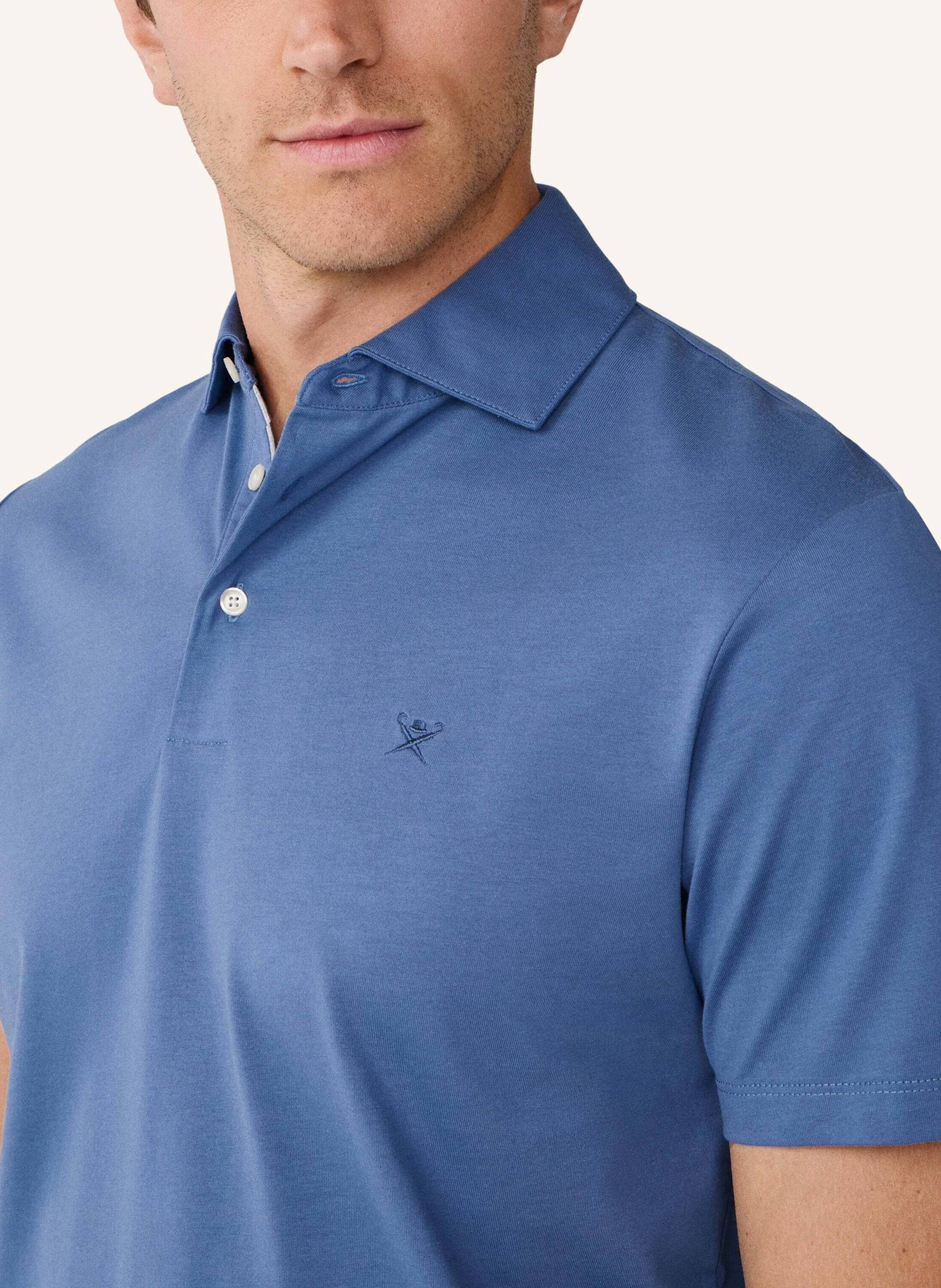 Thumbnail - Hackett London Poloshirt Pima Cotton Polo blau
