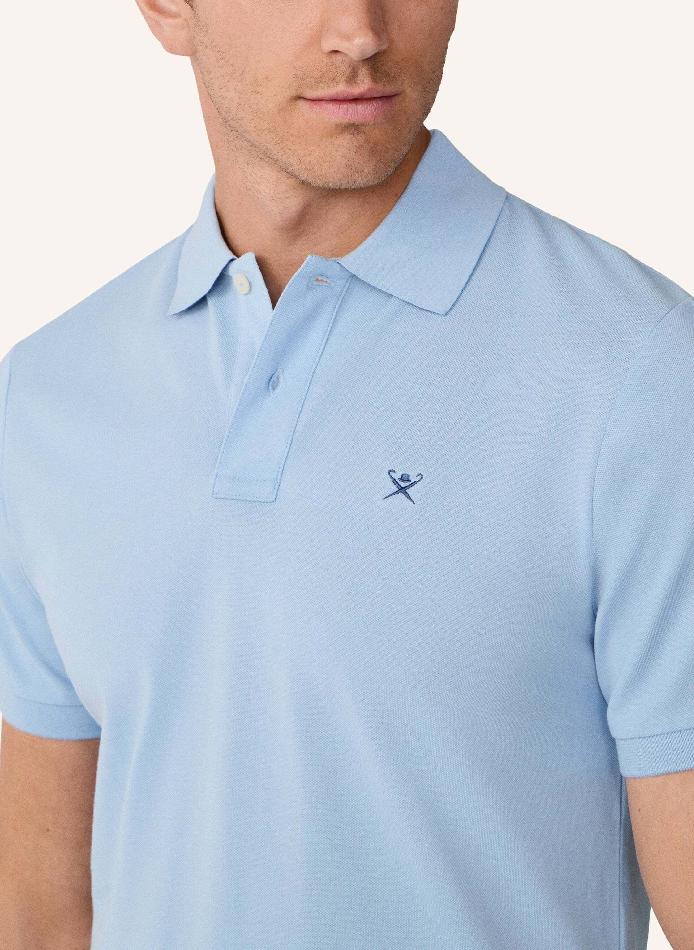 Thumbnail - Hackett London Poloshirt Slim Fit Logo blau