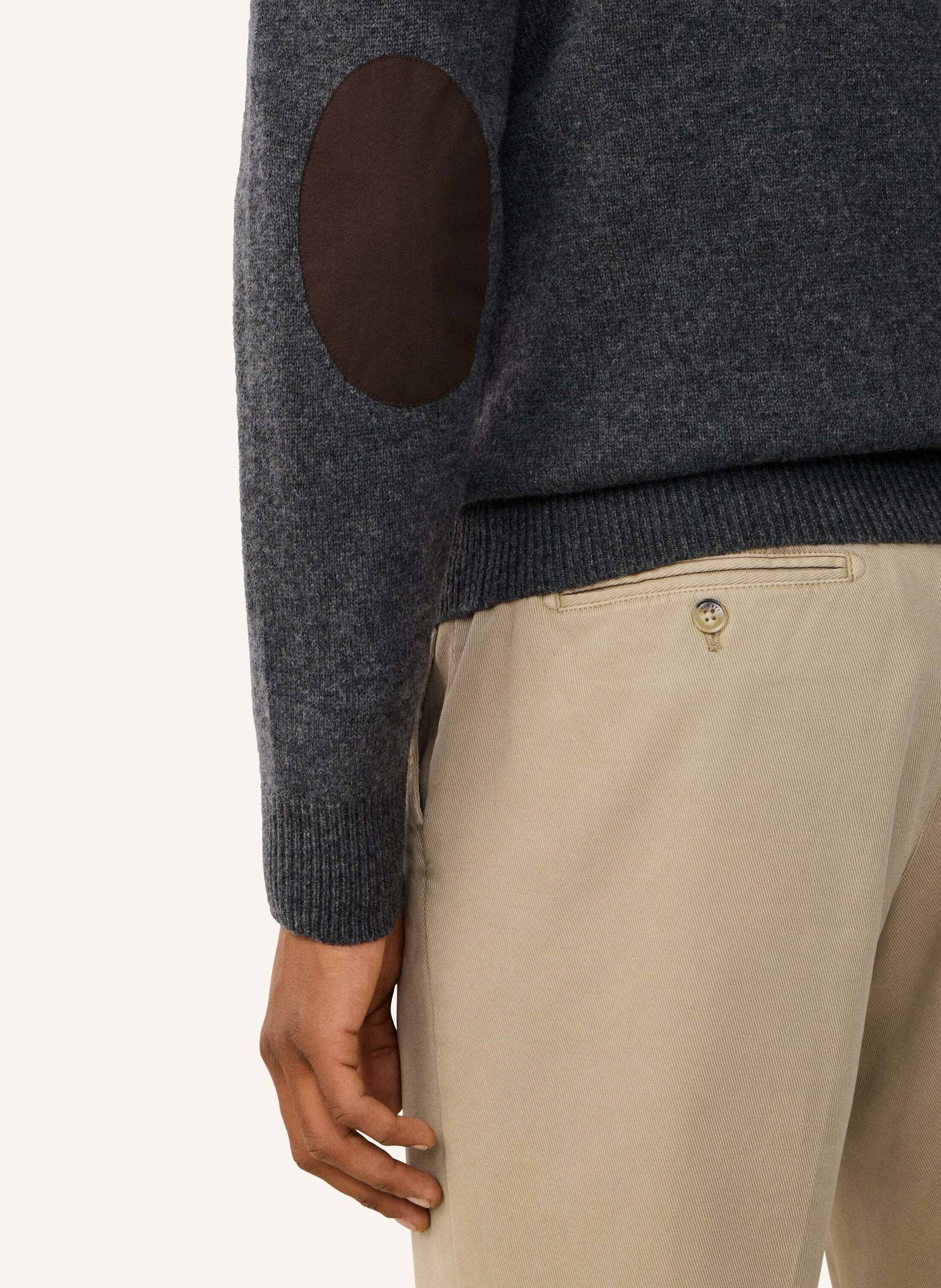 Thumbnail - Hackett London Strickjacken Cardigan Lambswool Fzip grau