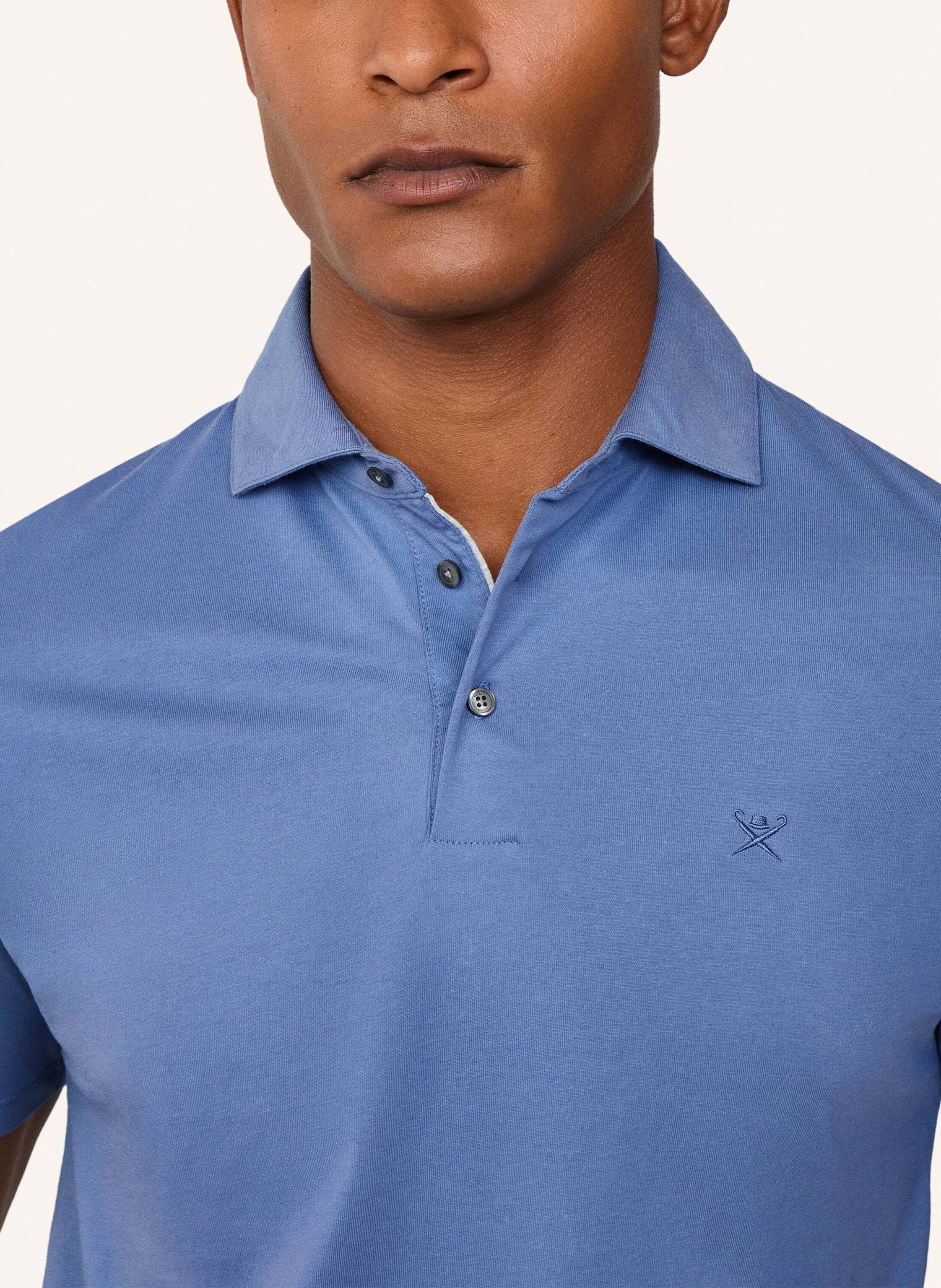 Thumbnail - Hackett London Poloshirt Pima Cotton Polo blau