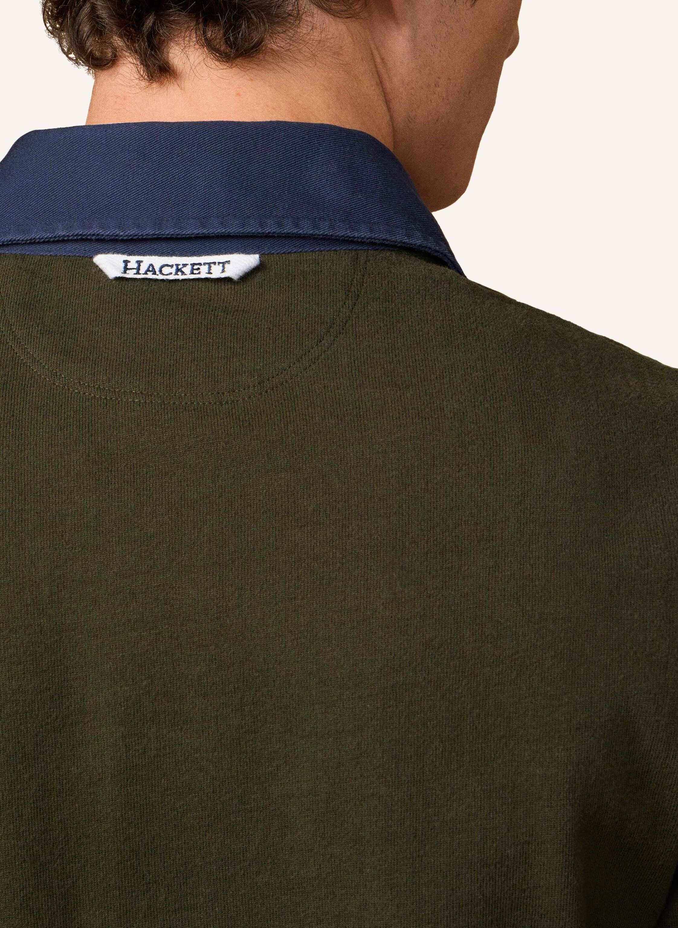 Thumbnail - Hackett London Poloshirt Heritage Peaks Rugby gruen