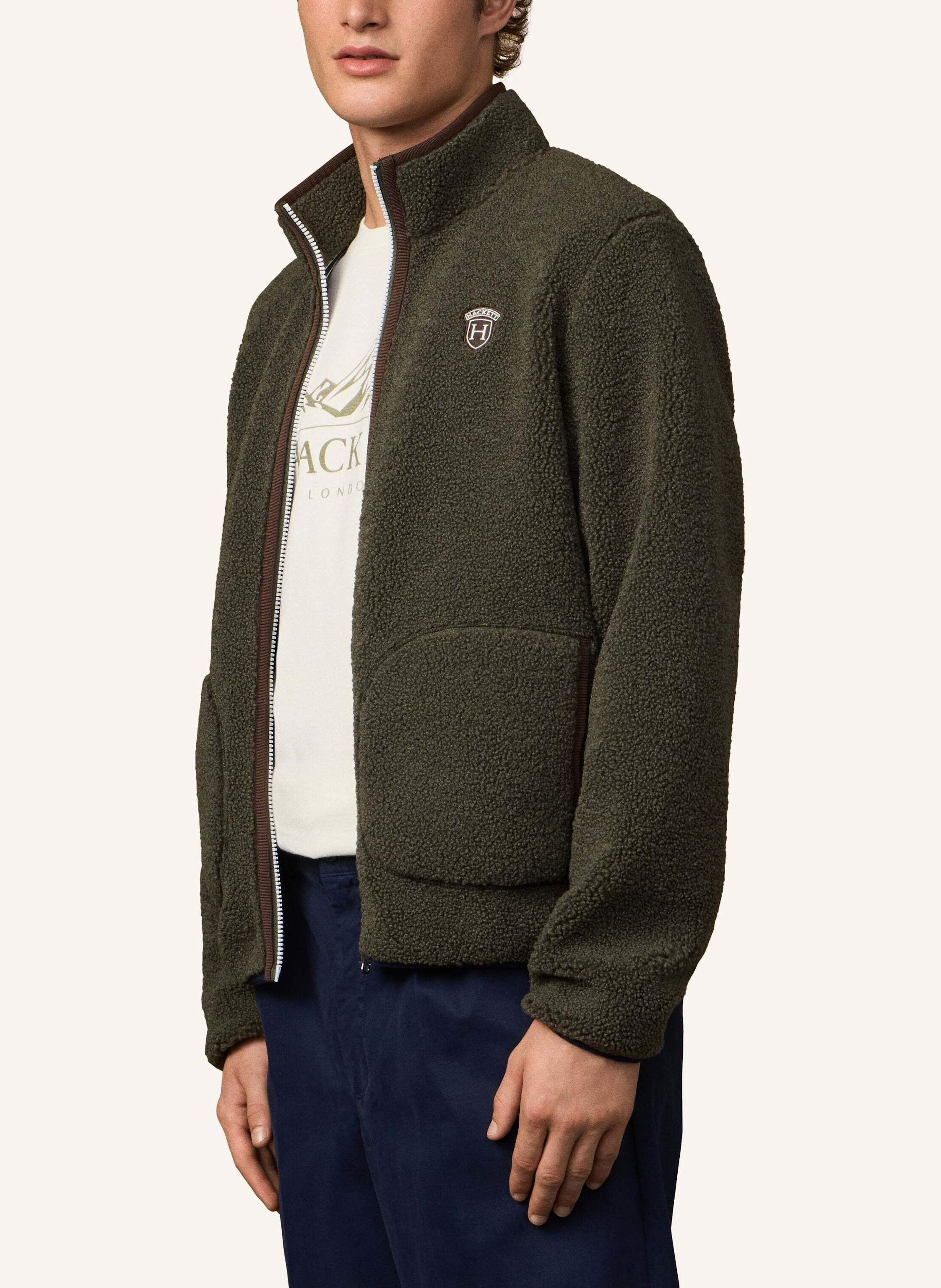 Thumbnail - Hackett London Regenjacke Heritage Badge Fz gruen